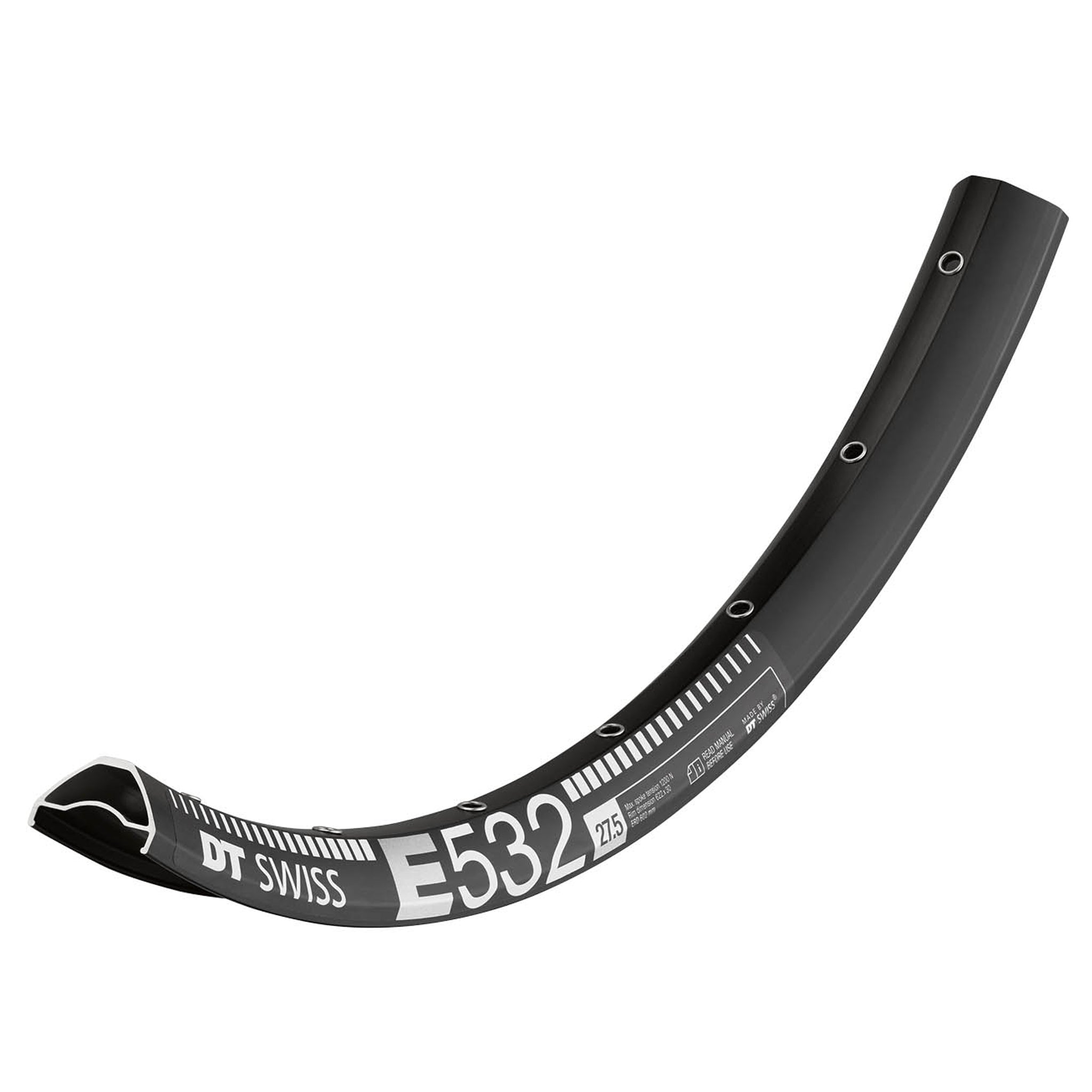 DT Swiss E 532 Tubeless Ready 27.5" Disc Rim, 32h, Black-0