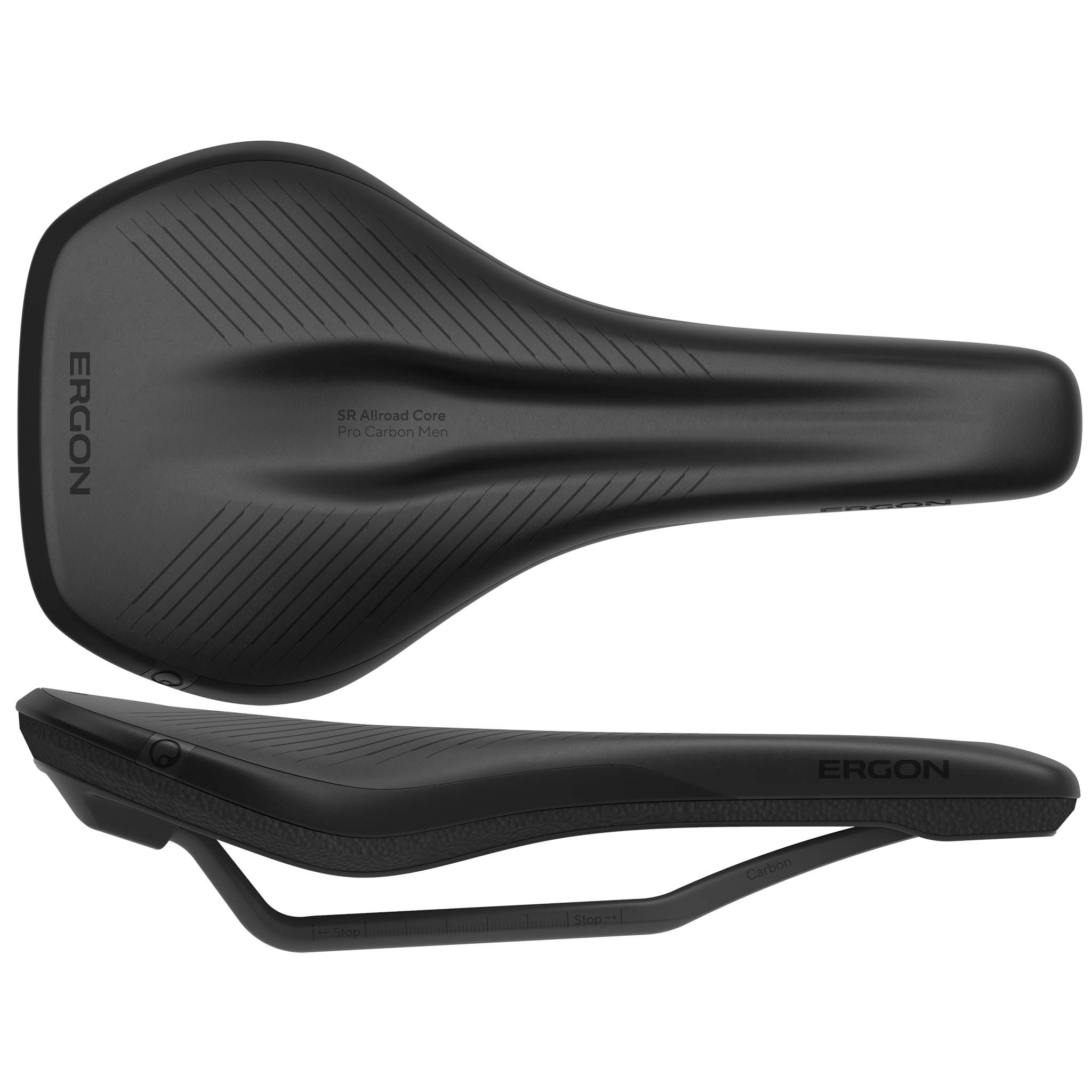 Ergon SR Allroad Core Pro Carbon Men's Saddle, S/M, Stealth-0