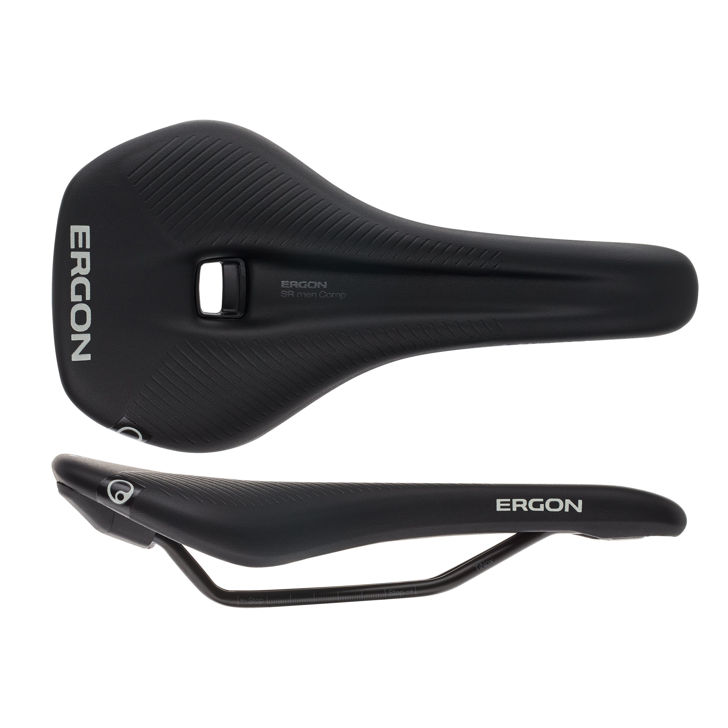 Ergon SR Comp Men's Saddle, Small/Medium, Stealth-0