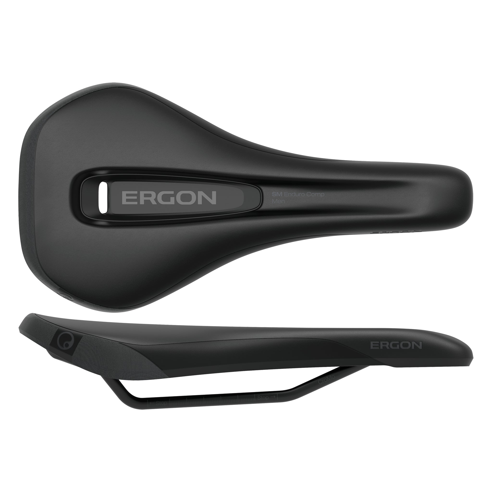 Ergon SM Enduro Comp Saddle, Medium/Large, Stealth-0