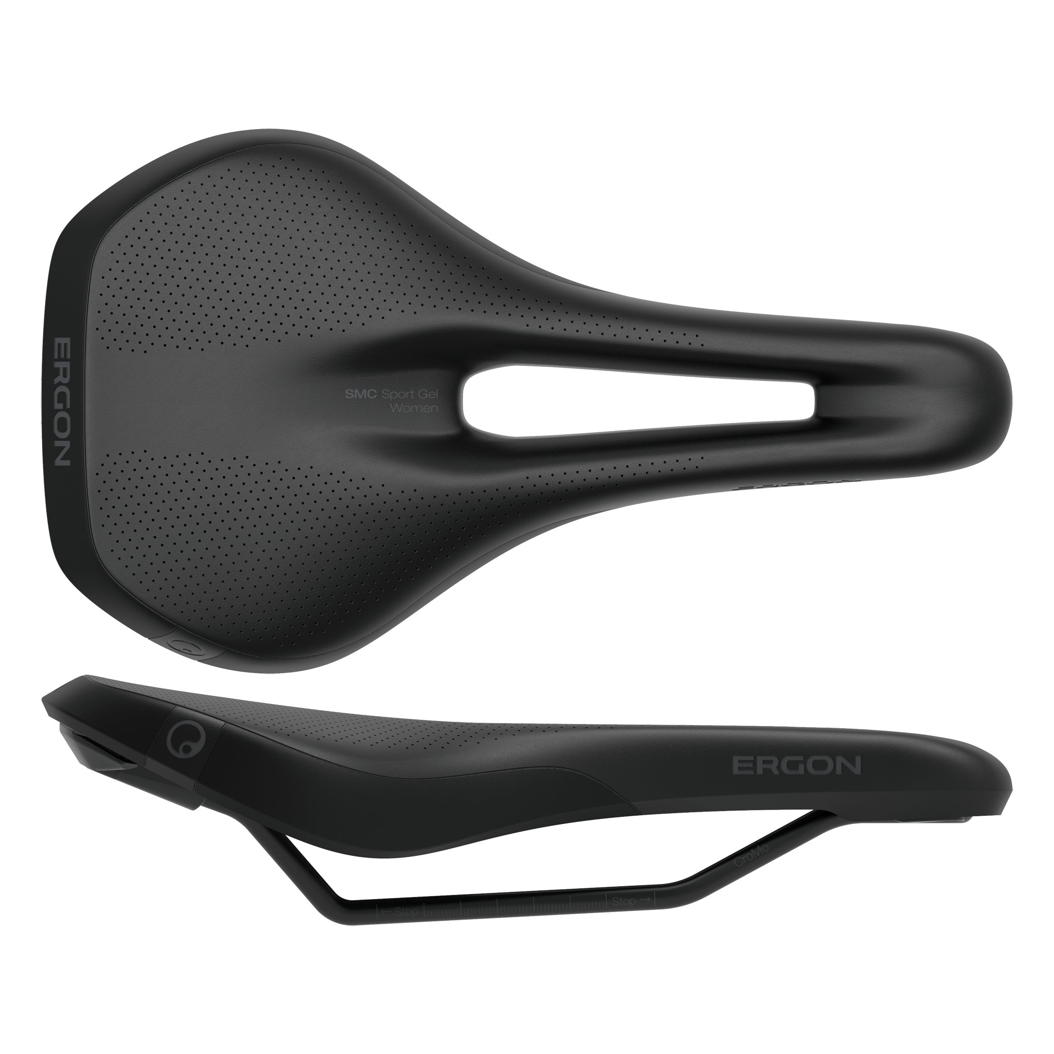 Ergon SMC Sport Gel Women's Saddle, Medium/Large, Stealth-0