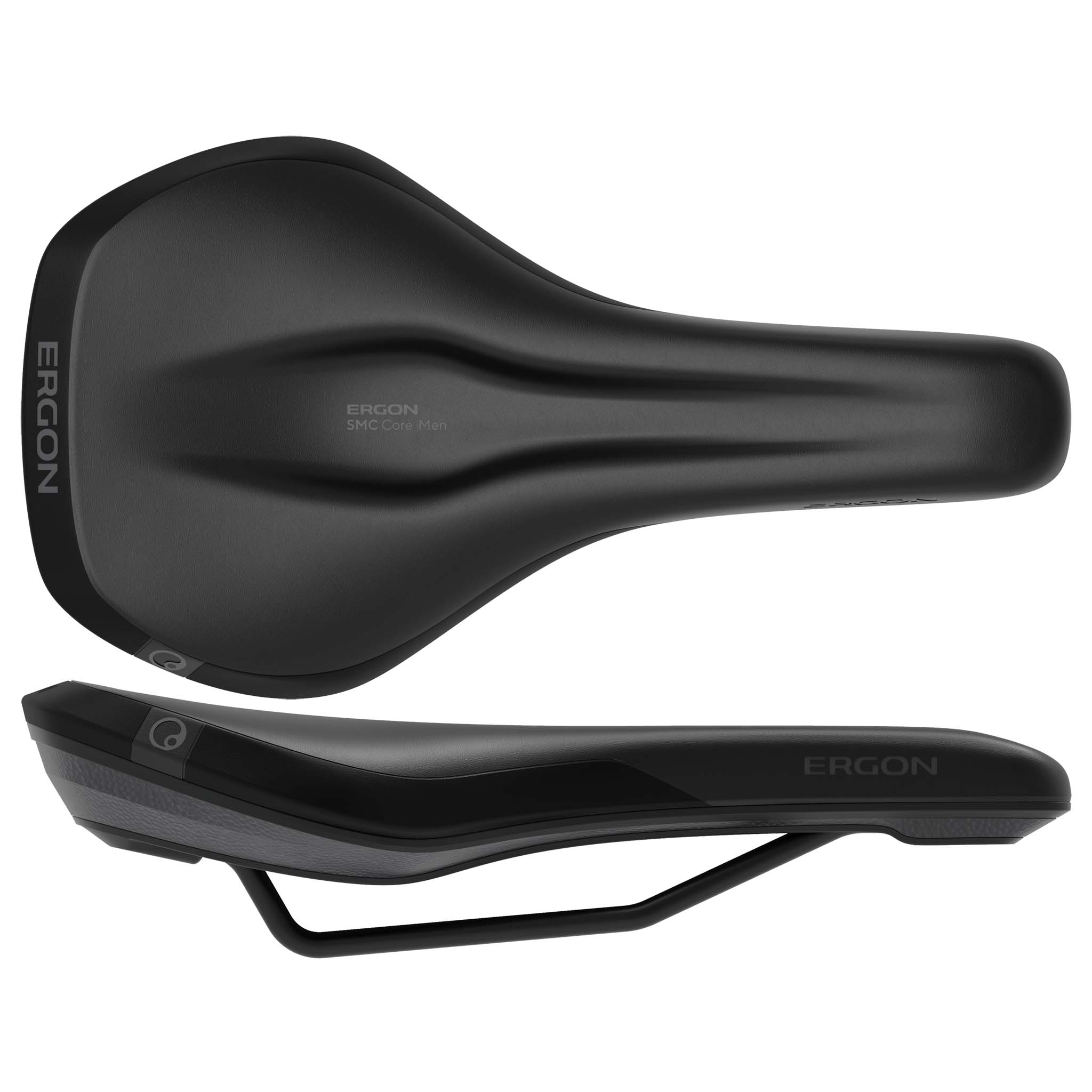 Ergon SMC Core Men's Saddle, Small/Medium, Blk/Gry-0