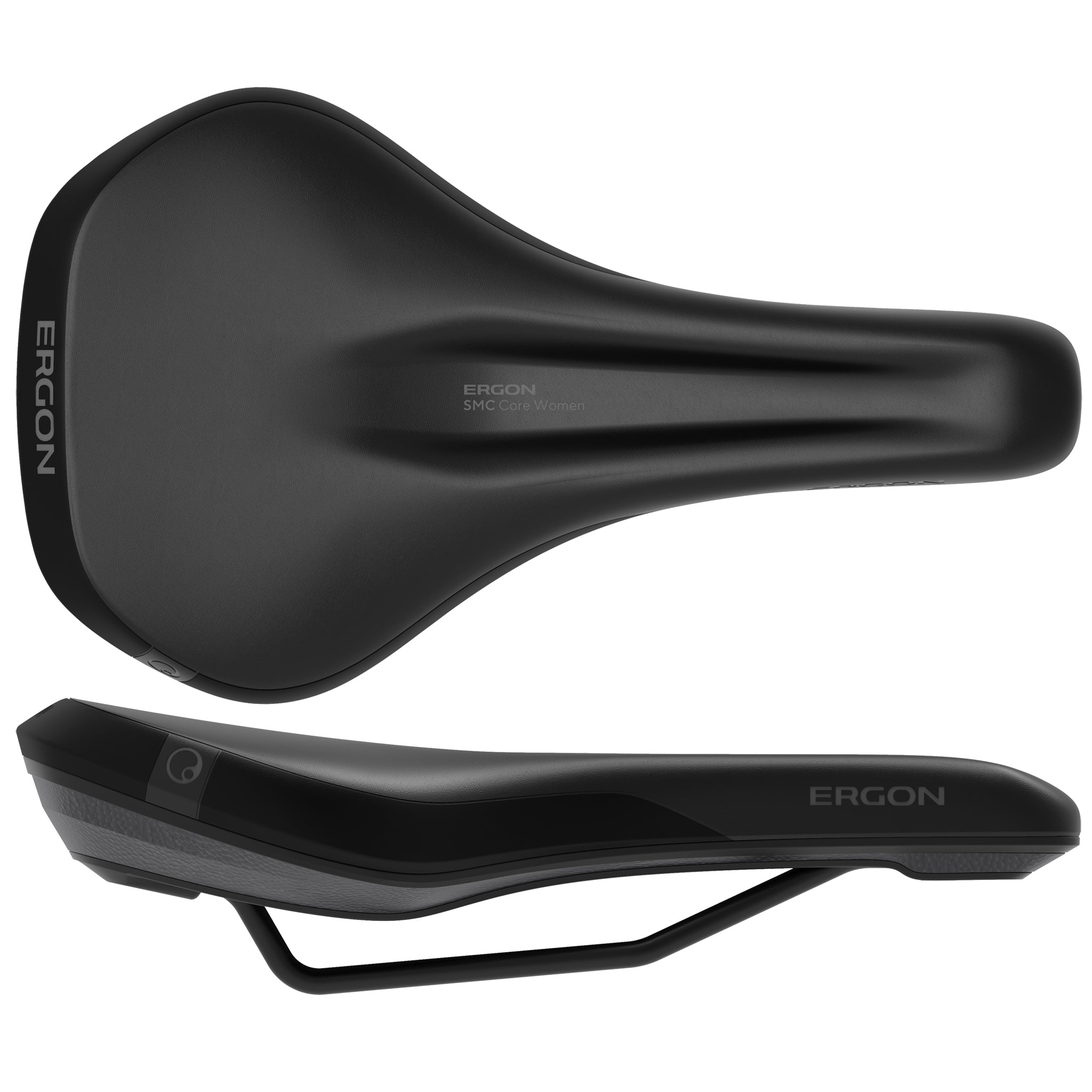 Ergon SMC Core Women's Saddle, Medium/Large, Blk/Gry-0