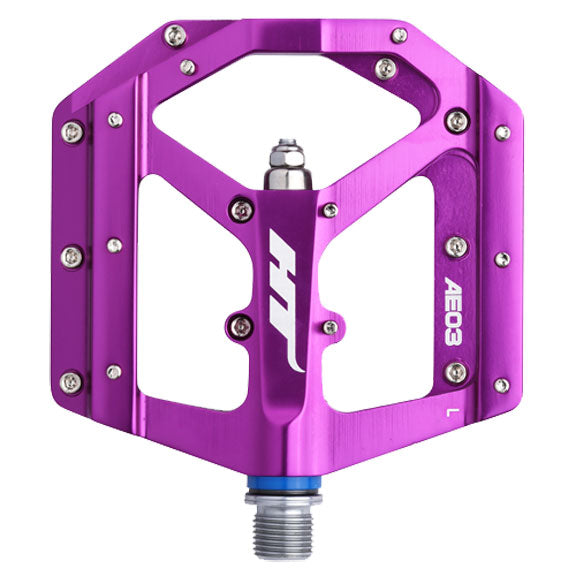HT Pedals AE03 Evo+ Platform Pedals, CrMo - Purple-0