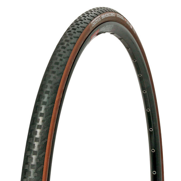 Soma Shikoro K Tire, 700x28c - Black/Brown-0