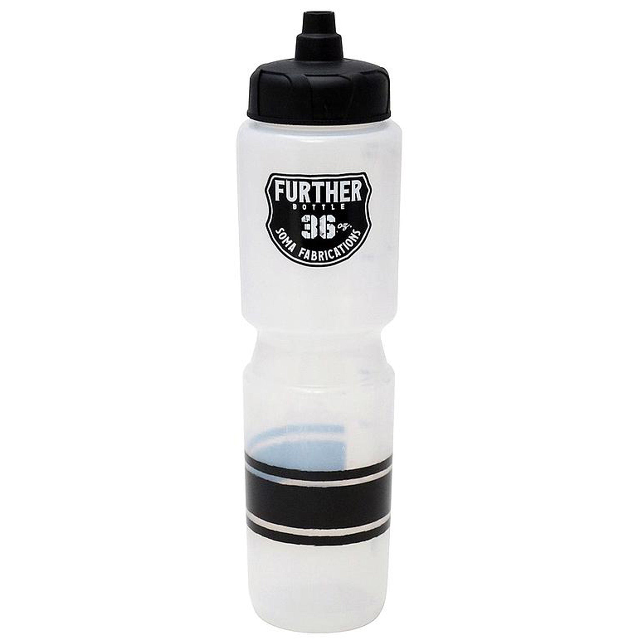 Soma Further Auto Valve Water Bottle, Clear/Black, 36oz-0