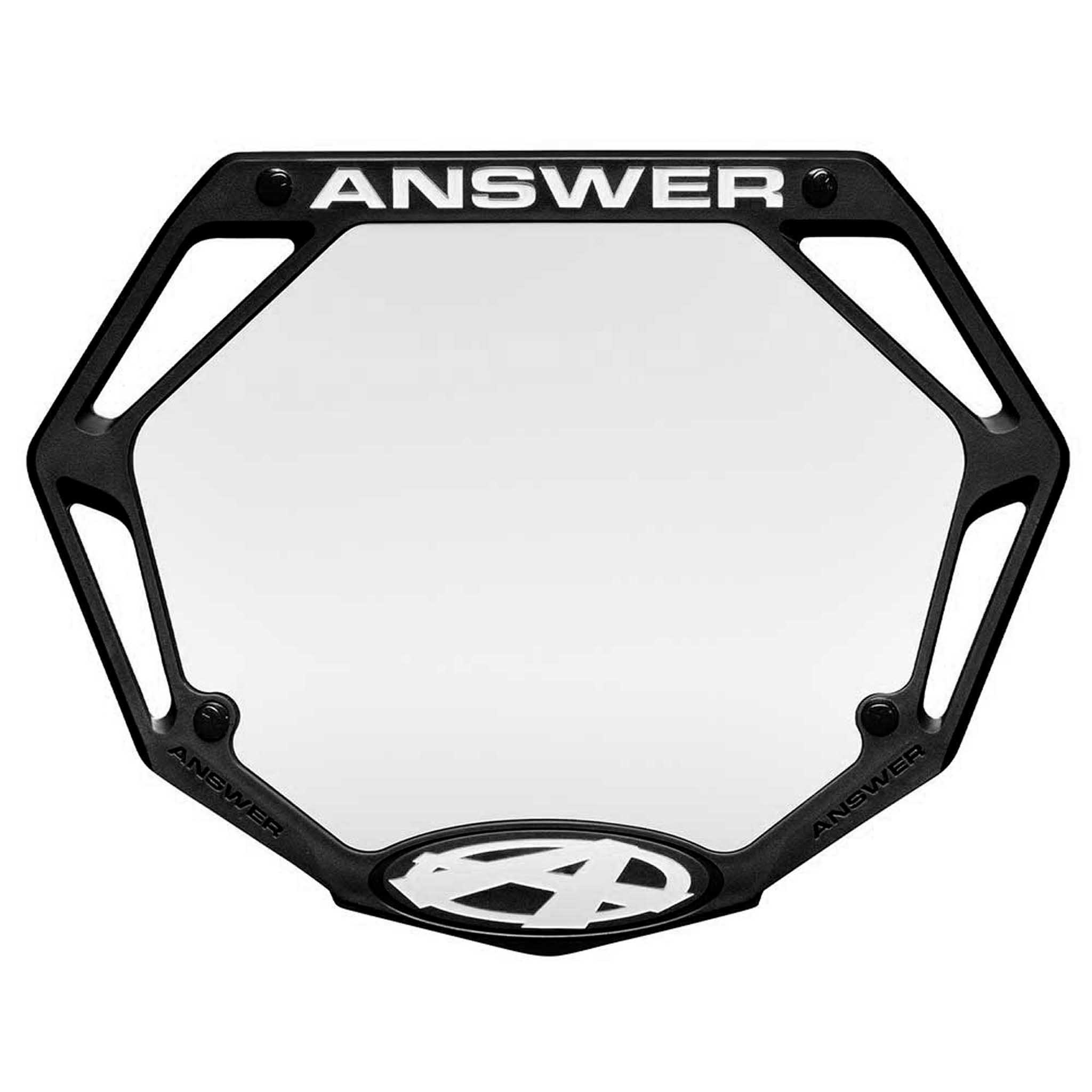 AnswerBMX 3D Number Plate, Pro, Black-0