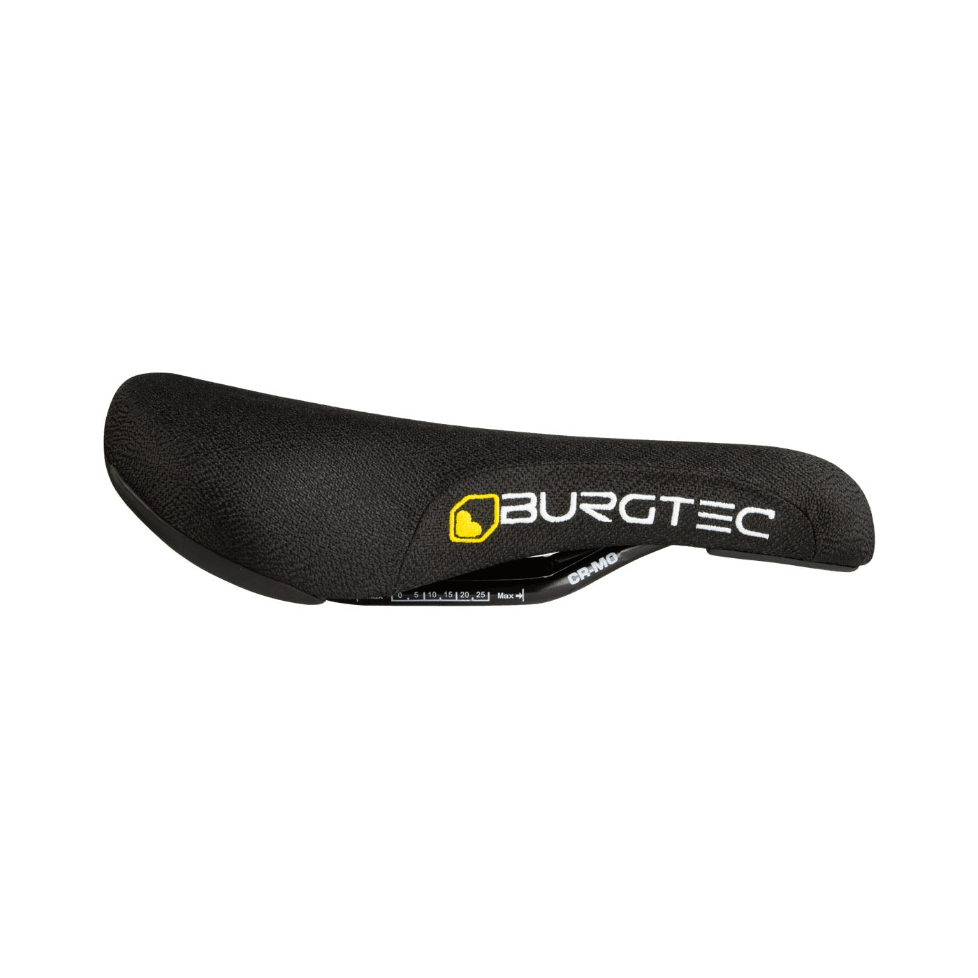Burgtec The Cloud Boost Saddle, Cromo Rail/Plastic Base, Black-0