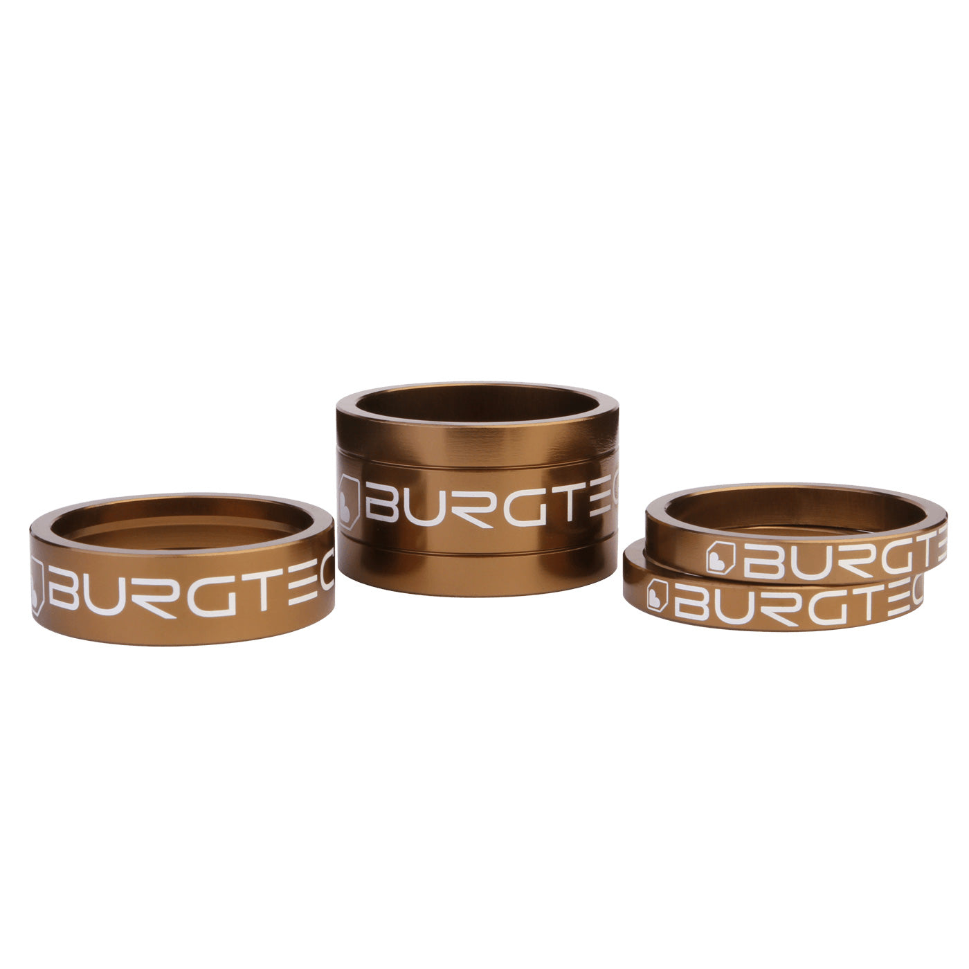 Burgtec Stem Spacer Kit, Kash Bronze, 4/Count-0