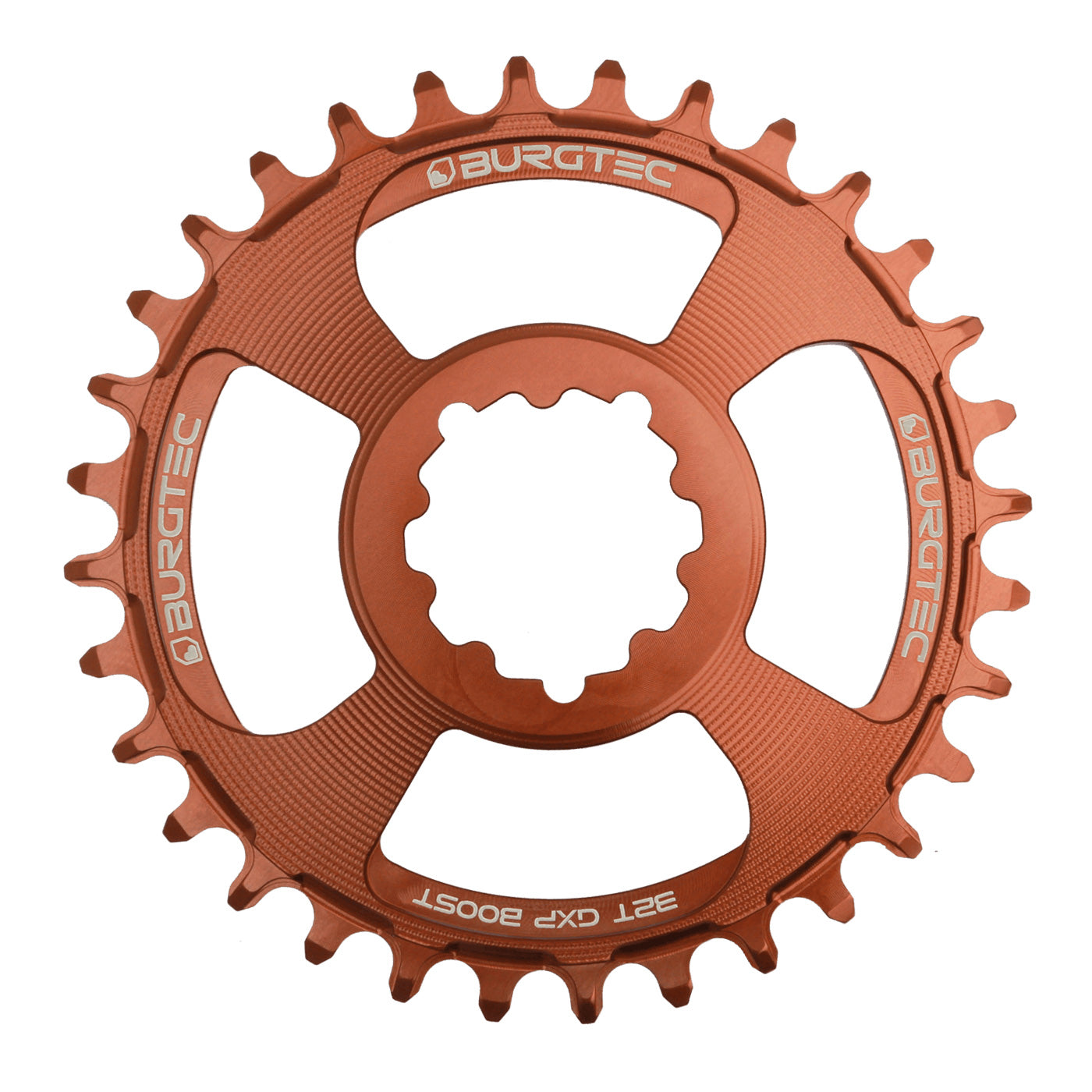 Burgtec GXP Boost 3mm Thick Thin Chainring, 30T, Kash Bronze-0
