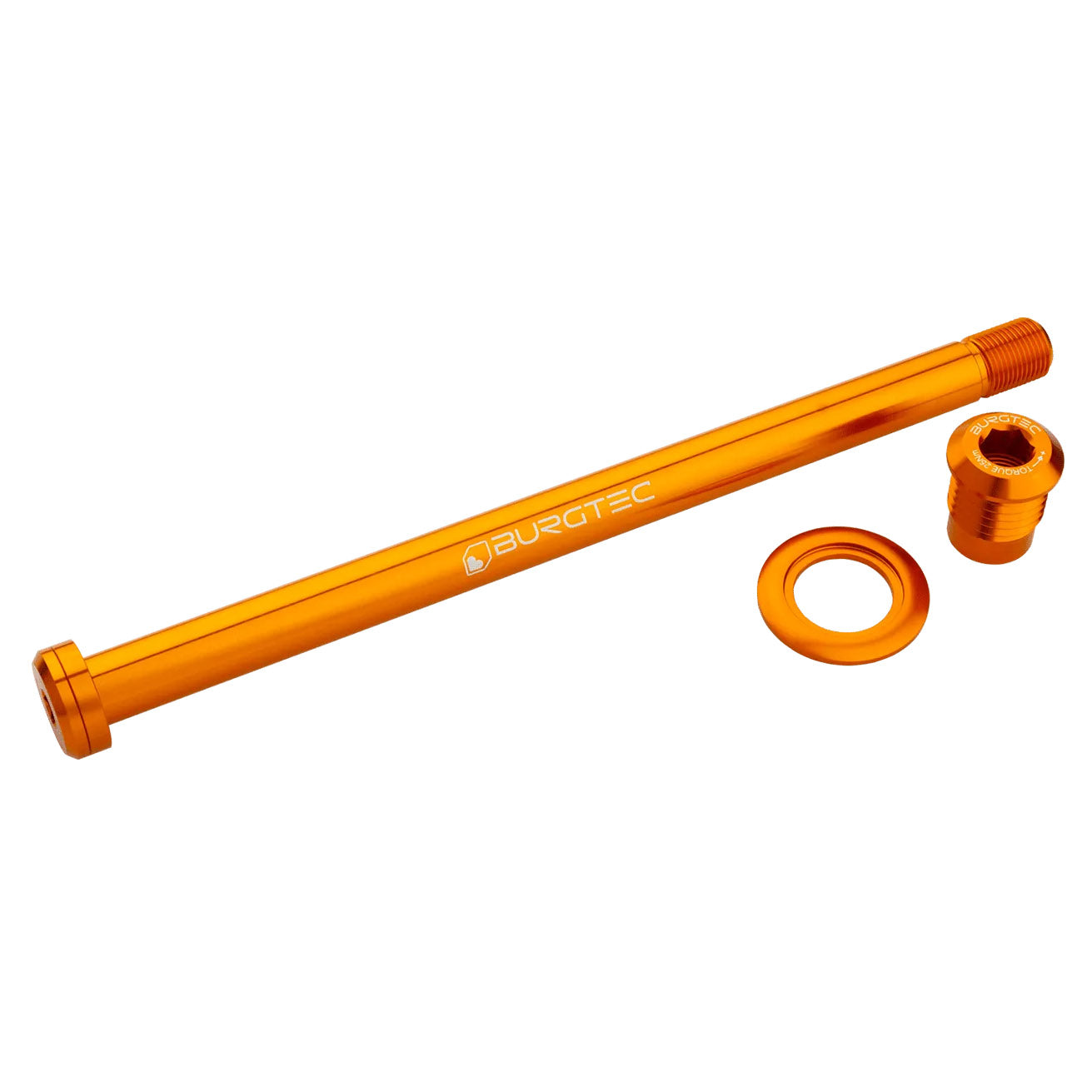 Burgtec Trek 184.5mm Rear Axle, Iron Bro Orange-0
