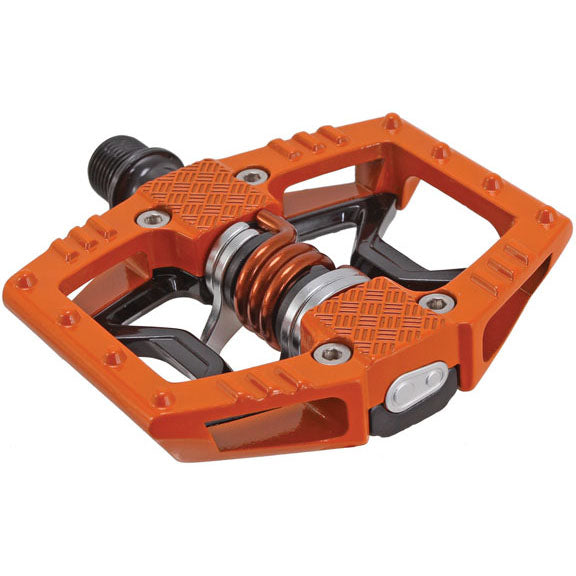 Crankbrothers Double Shot 2 Hybrid Pedals, Orange/Black  NLS-0