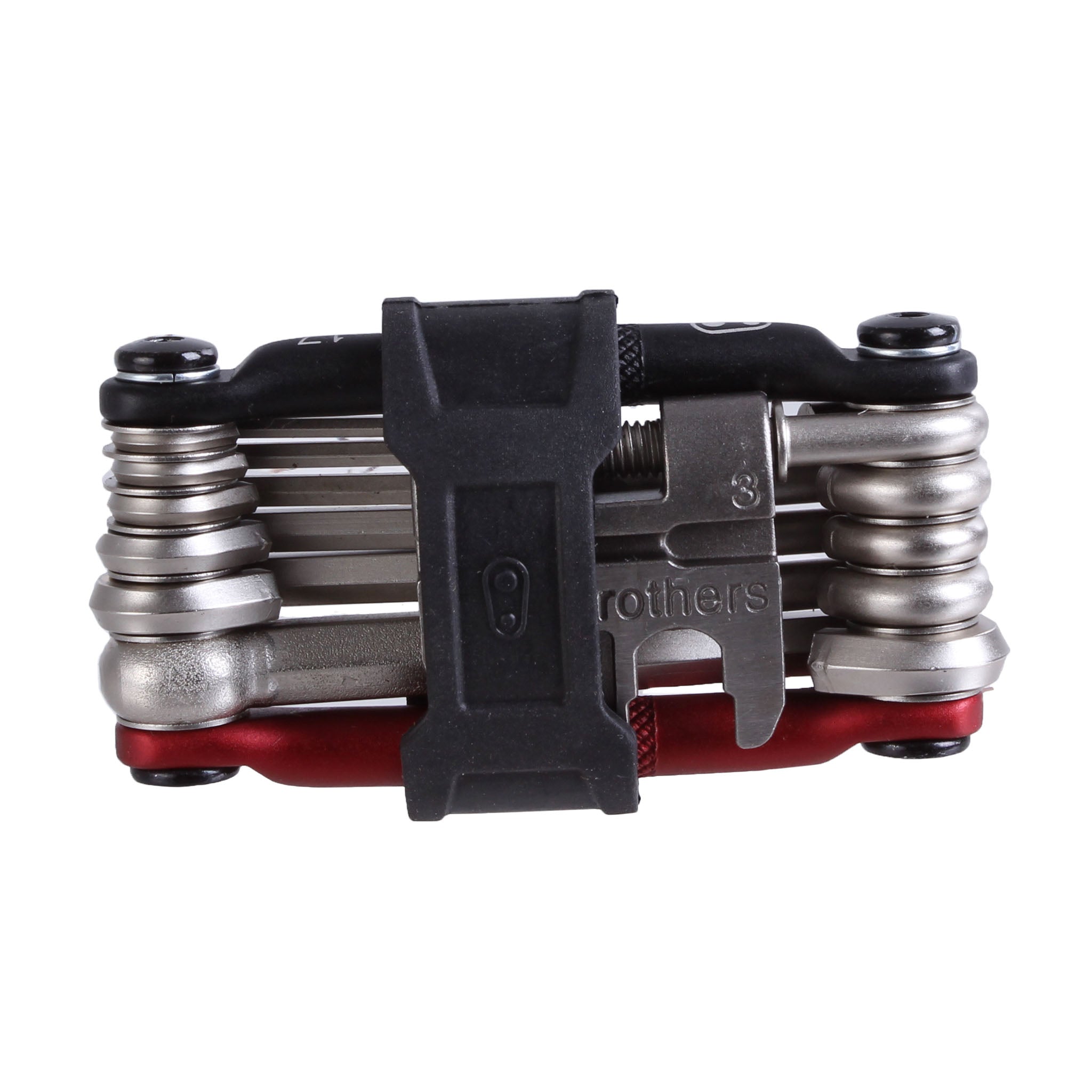 Crankbrothers Multi-17 Mini Tool, Black/Red-0