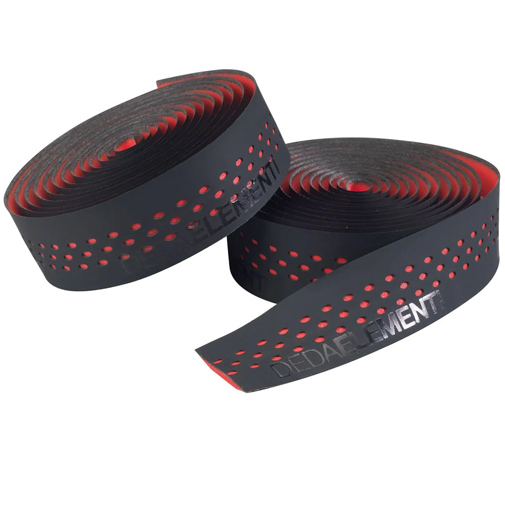 Deda Elementi Presa Handlebar Tape, Black/Red-0