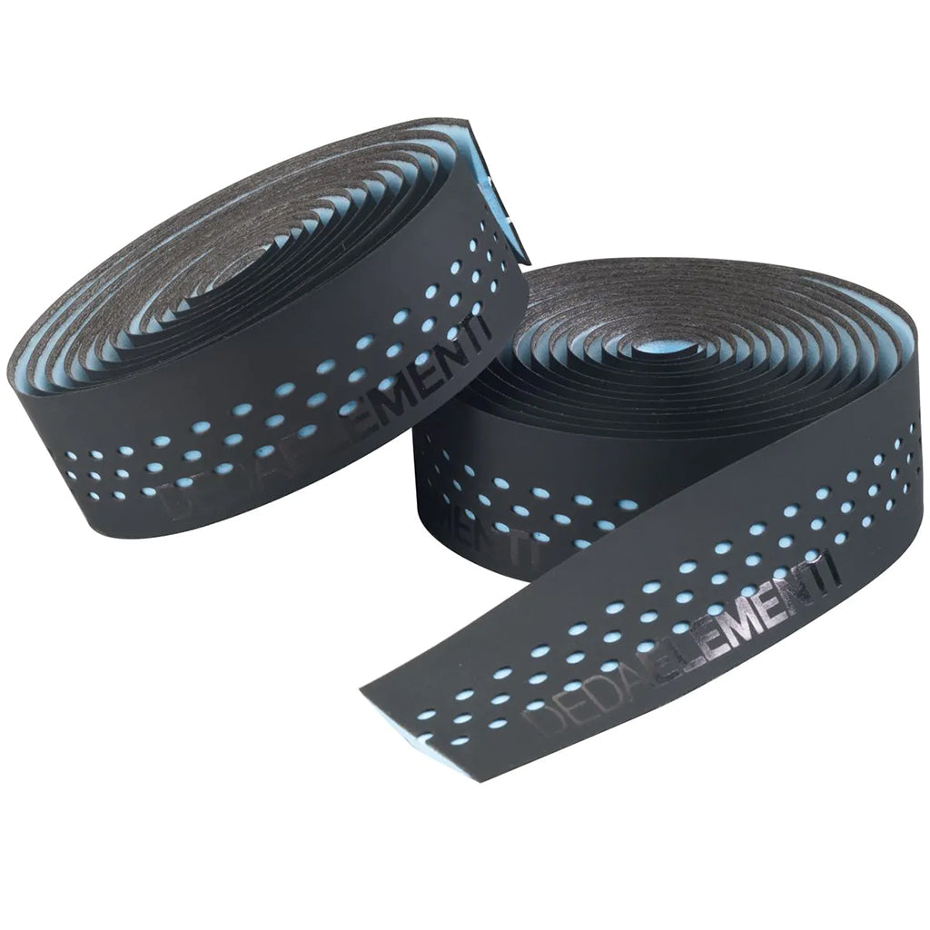 Deda Elementi Presa Handlebar Tape, Black/Sky Blue-0