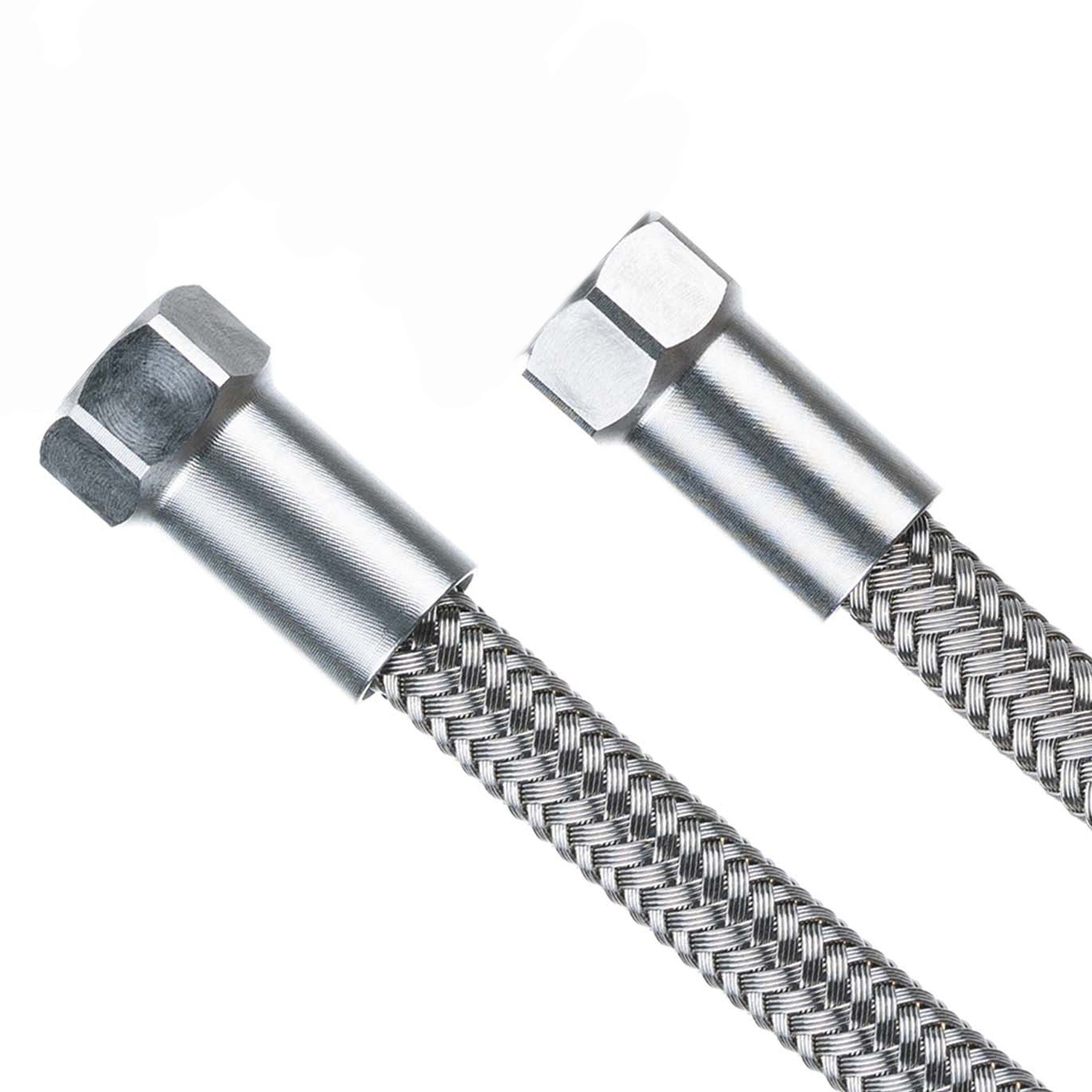 Trickstuff Goodridge Raw Hose Kit w/Union Nuts 900mm, Silver-0