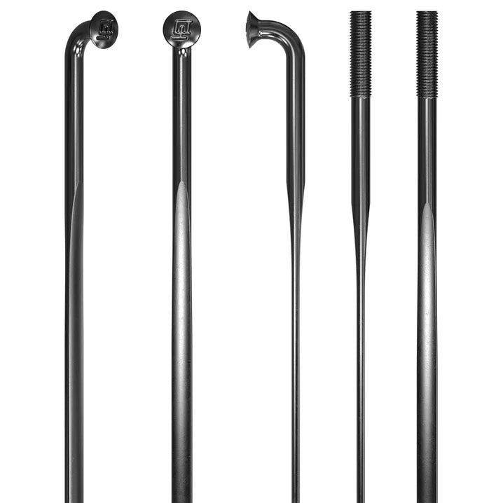 DT Swiss Aerolite Bladed Spoke, Black, 296mm, 20/Count  -0