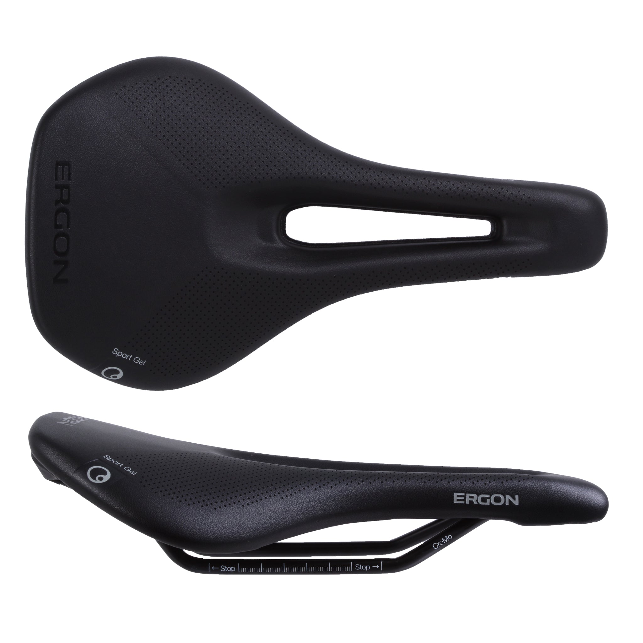 Ergon SR Sport Gel Women's Saddle, Medium/Large, Black-0