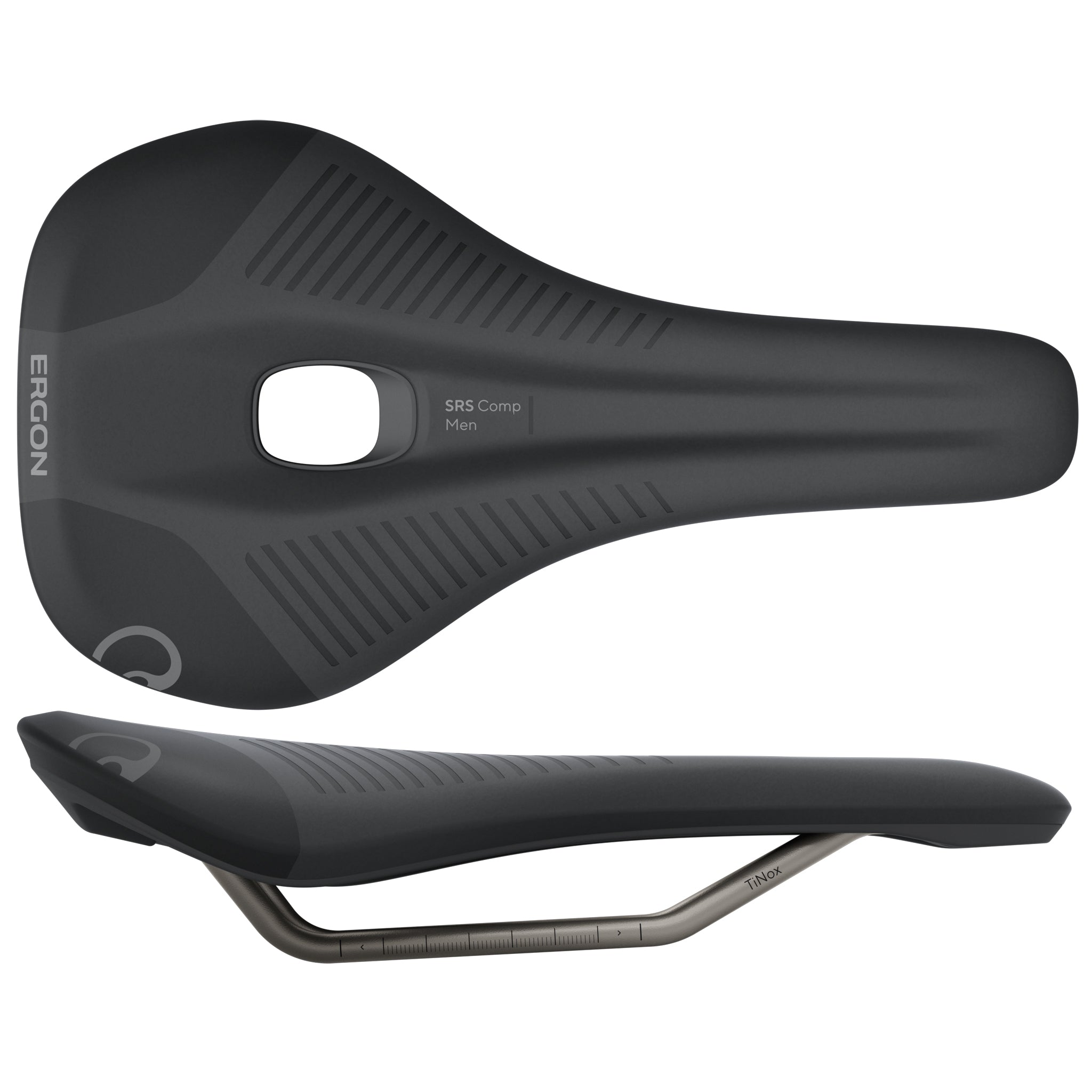 Ergon SRS Comp Men's Saddle, Medium/Large, Black-0