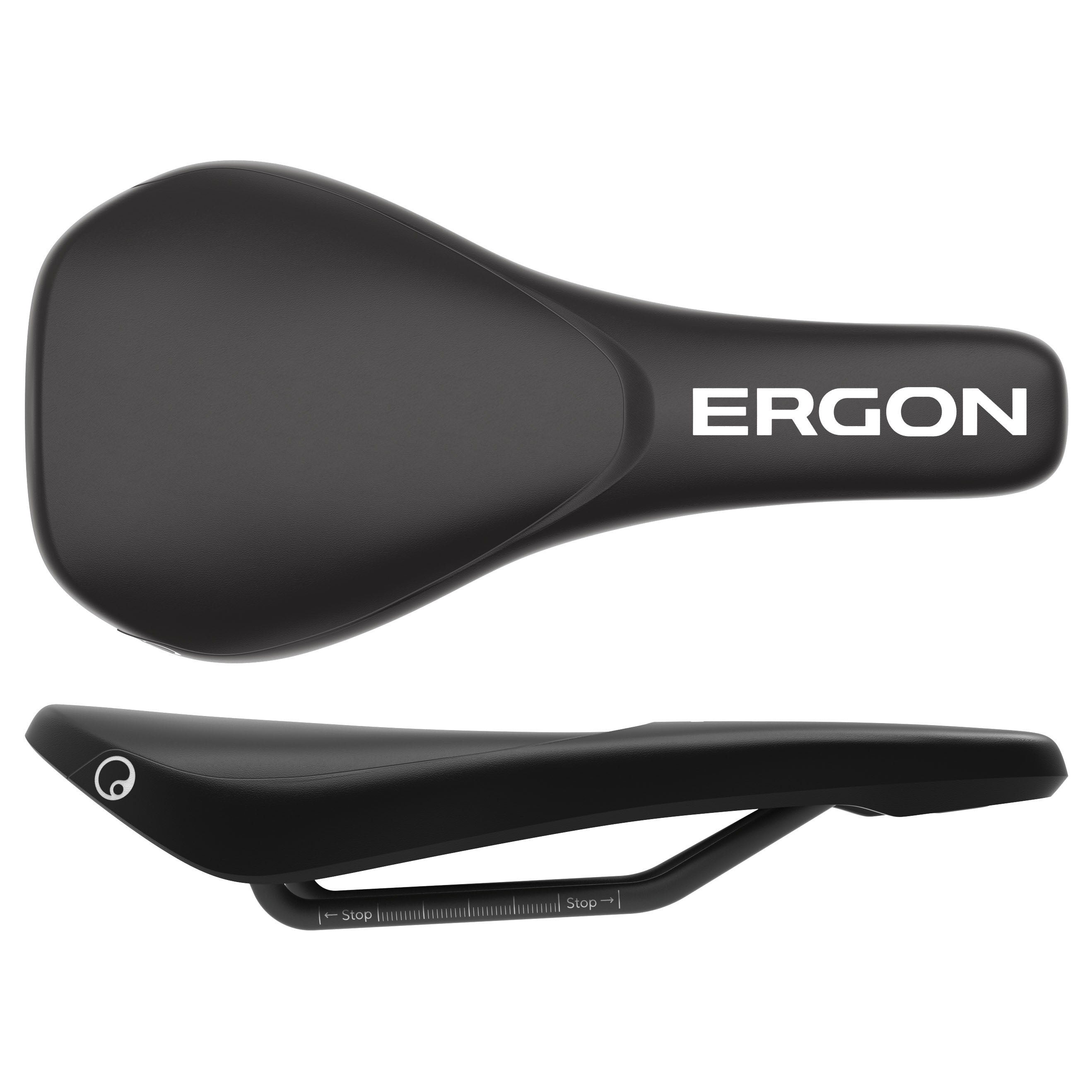 Ergon SM Downhill Saddle, Black-0