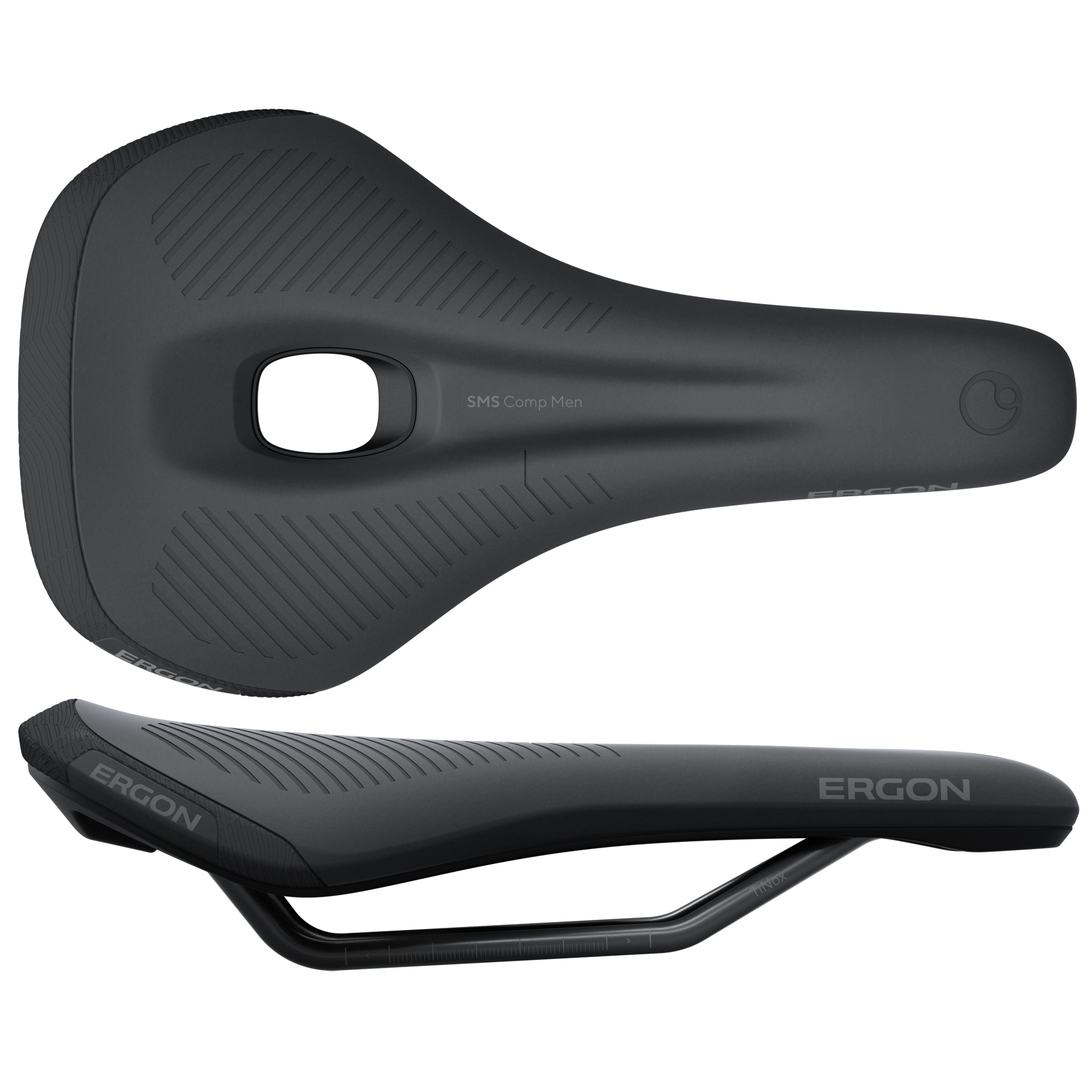 Ergon SMS Comp Men's Saddle, Medium/Large, Black-0