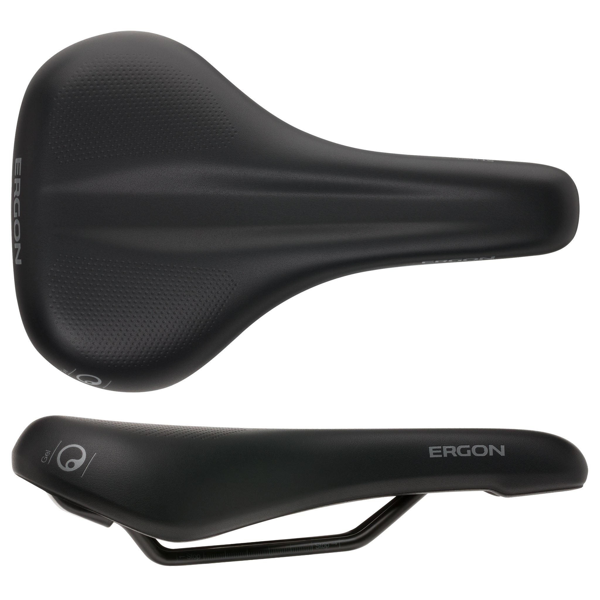 Ergon ST Gel Men's Saddle, Medium/Large, Black-0