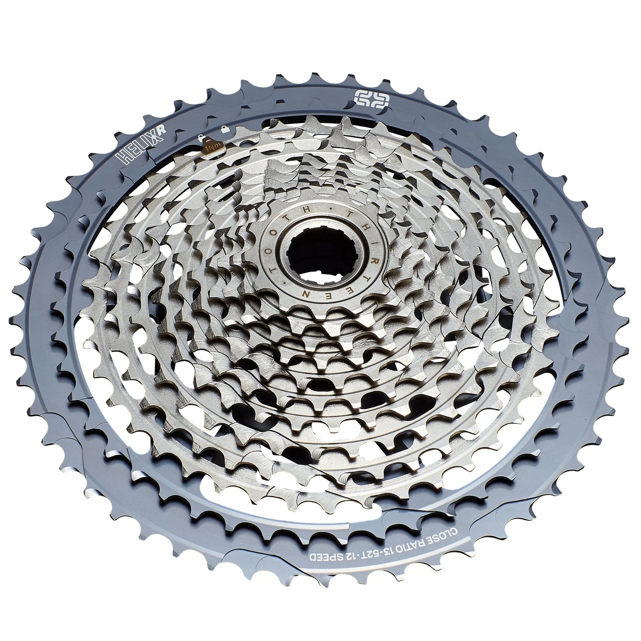 E*thirteen Helix Race 12sp Cassette, 13-52t - Gray  -0