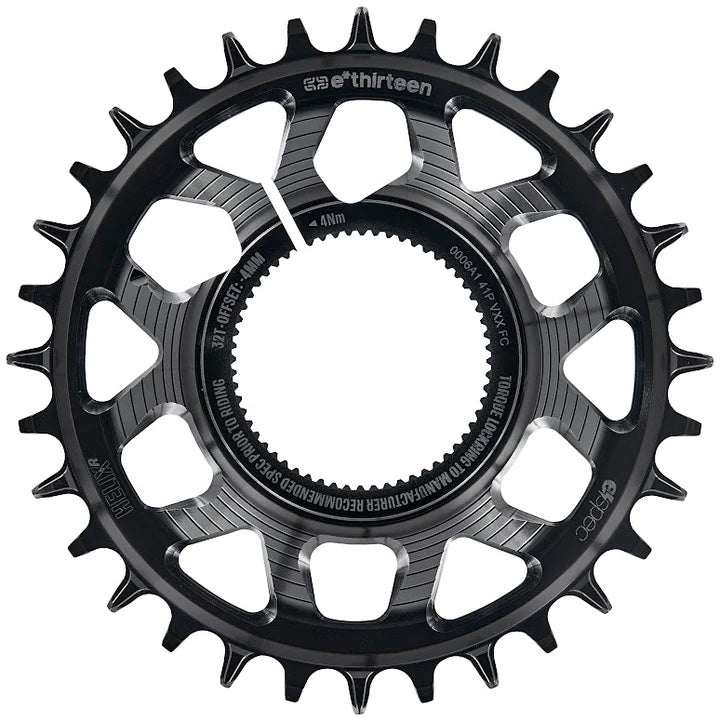 E*thirteen Helix R e*spec C-ring, Turbo Levo, 34t -Black  NLS-0