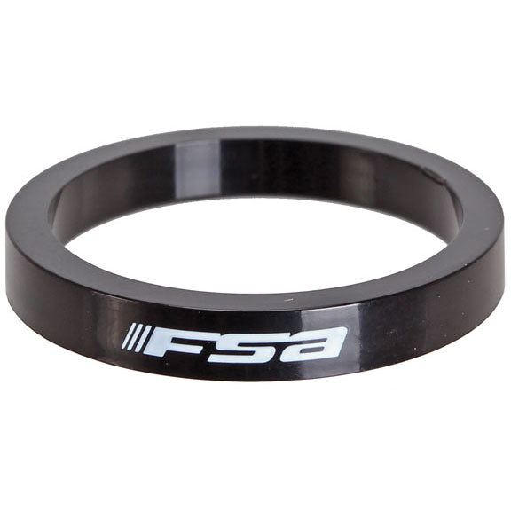 FSA PolyCarb Headset Spacer, 1-1/8"x5mm, Black 10/Count-0