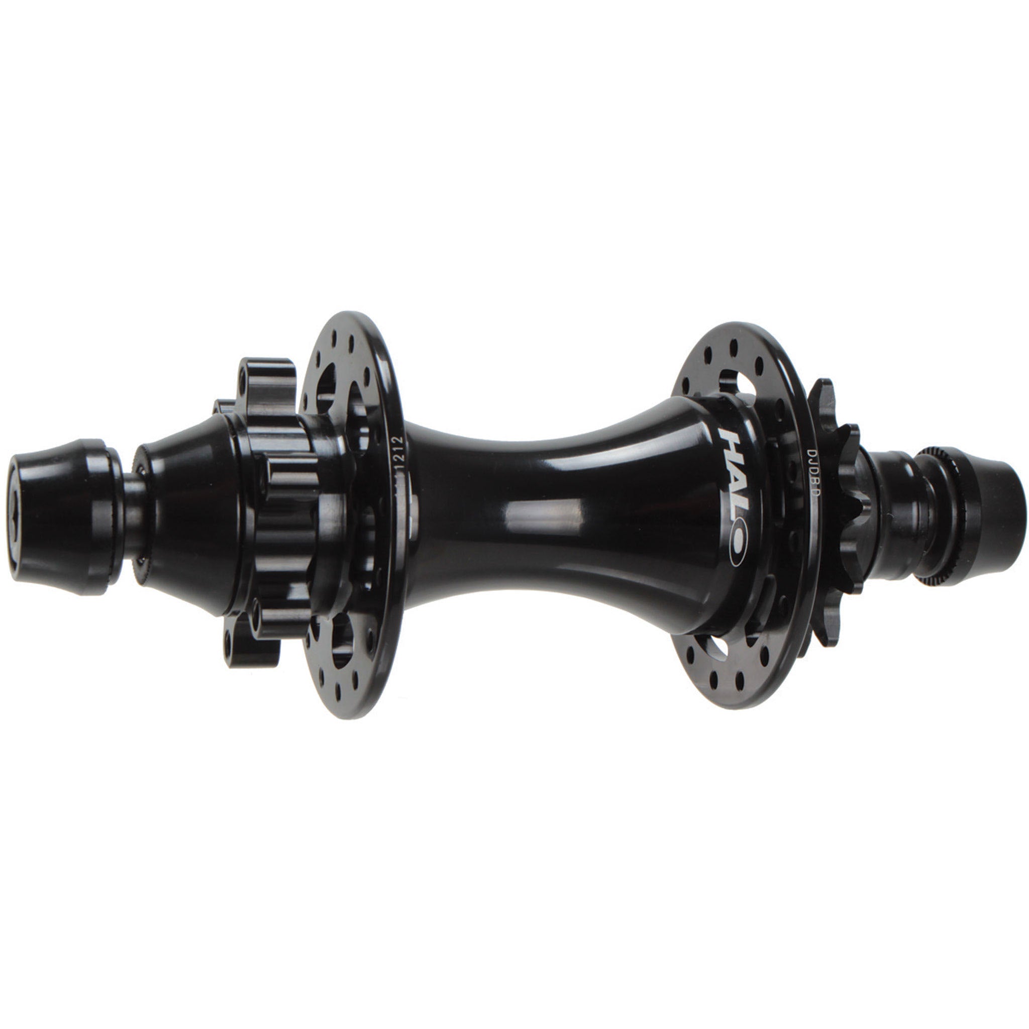 Halo DJD-SupaDrive Rear Hub, (10/14mm) 32h, Black-0