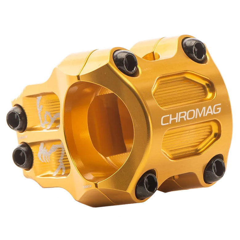 Chromag RIZA Stem, (31.8) 0d x 45mm - Gold-0