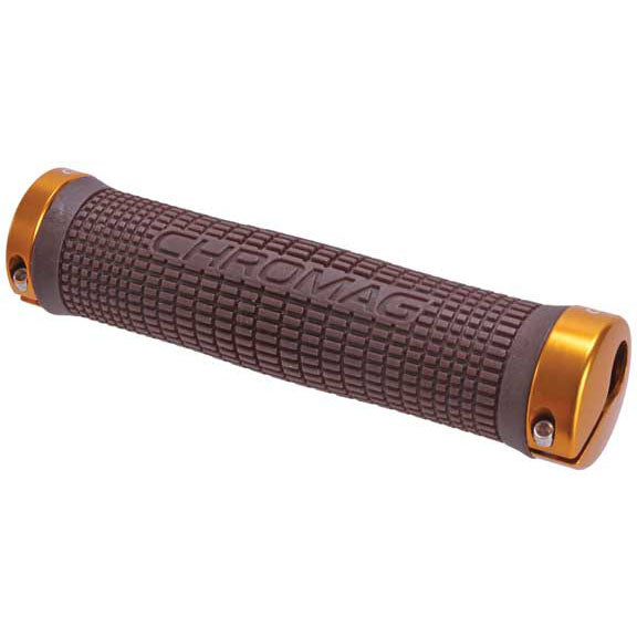 Chromag Squarewave Grips, Brown/Gold-0