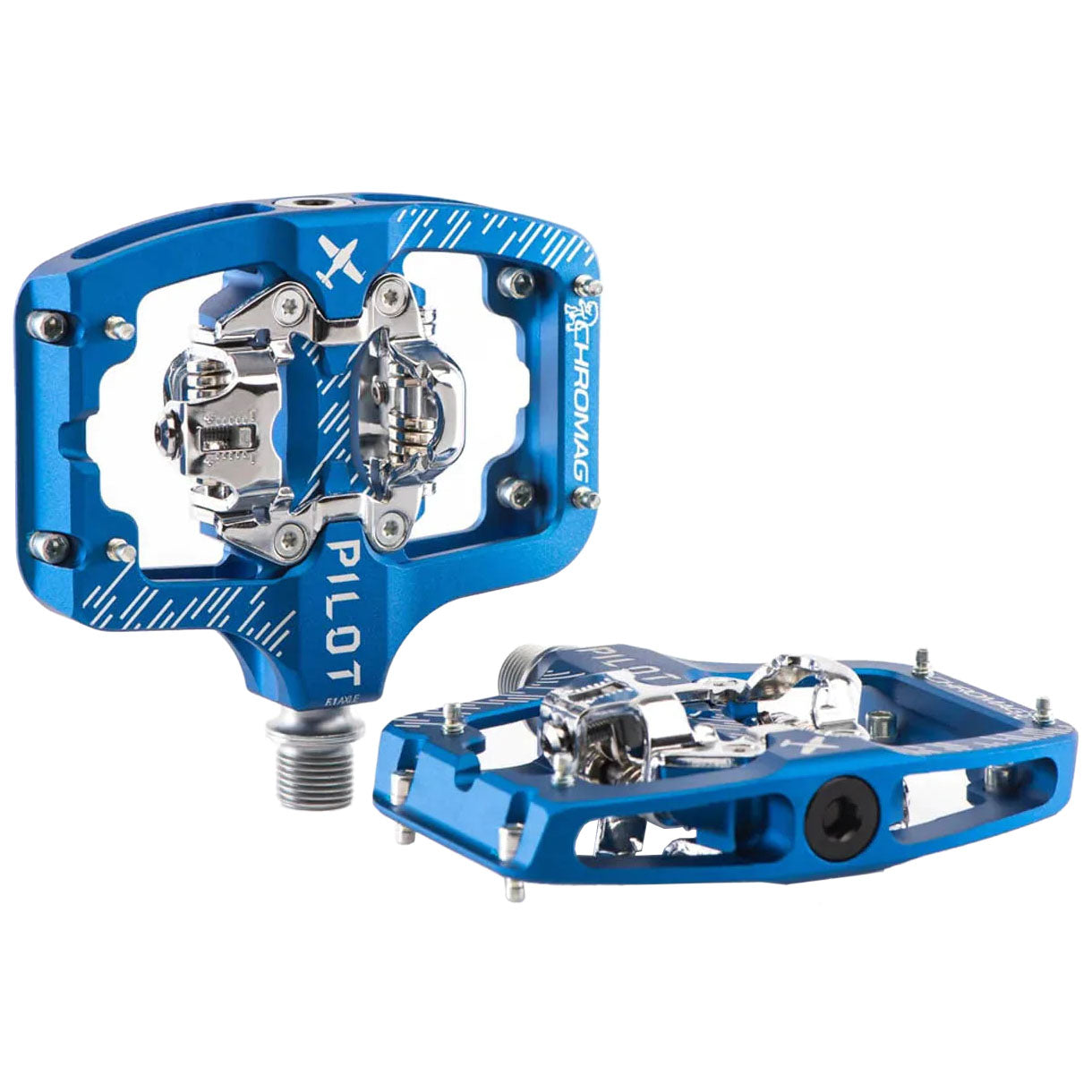 Chromag Pilot SPD Pedals, Blue-0