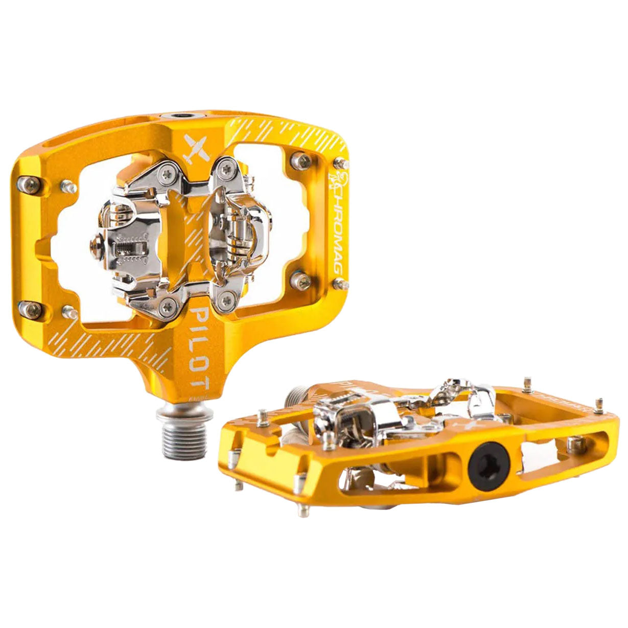 Chromag Pilot SPD Pedals, Gold-0