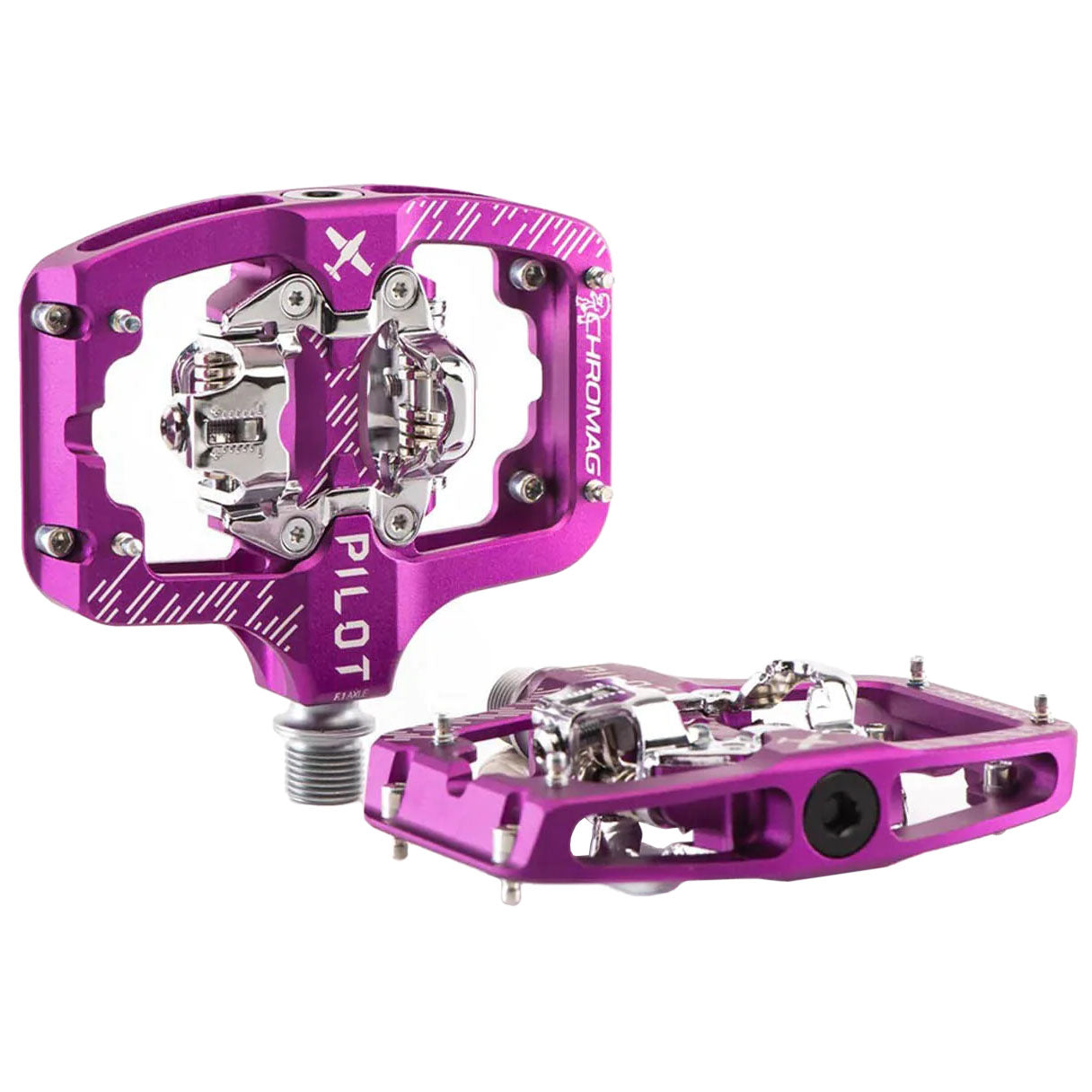 Chromag Pilot SPD Pedals, Purple-0
