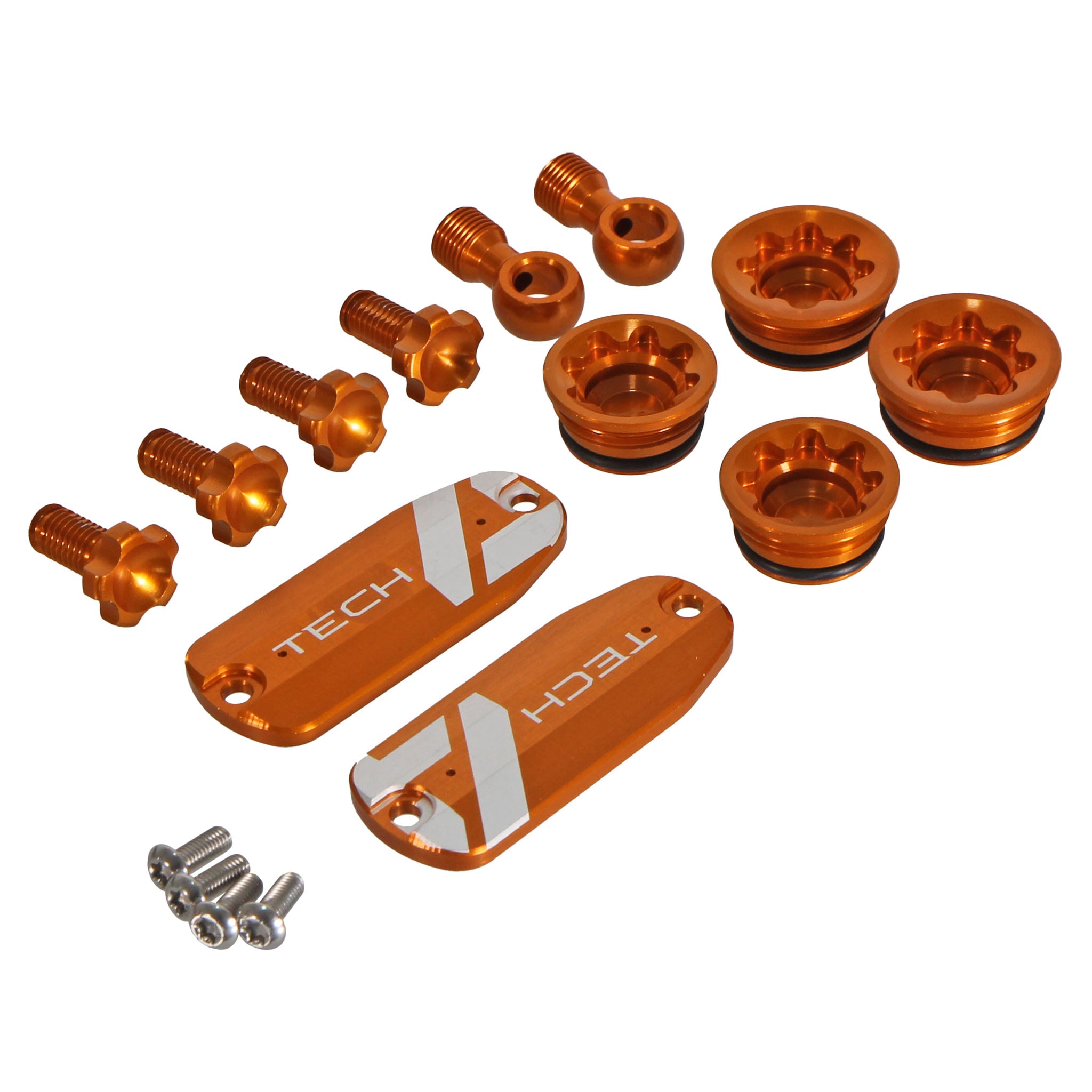 Hope Tech 4 V4 Custom Color Kit, Orange-0