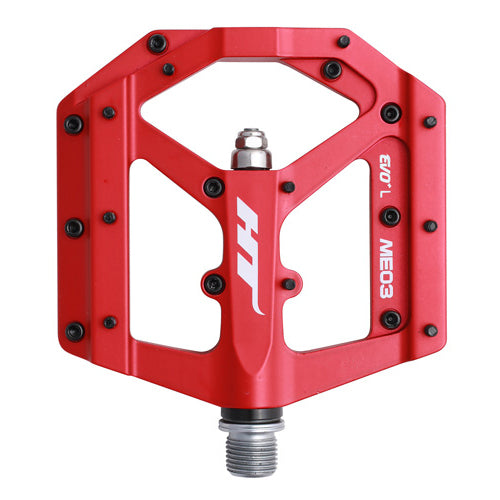 HT Pedals ME03 Evo+ Platform Pedals, CrMo - Matte Red  -0