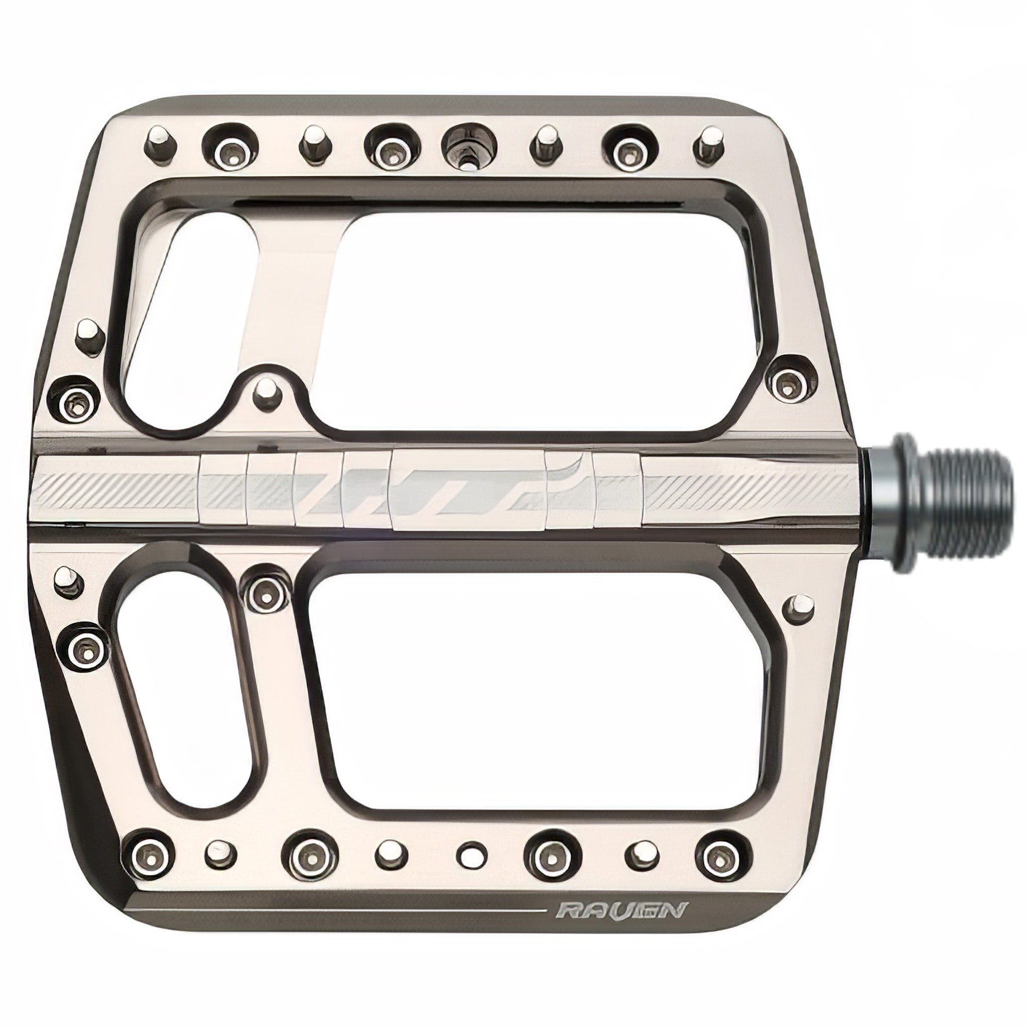 HT Pedals ANS12 Raven Platform Pedals, CrMo, Gray-0