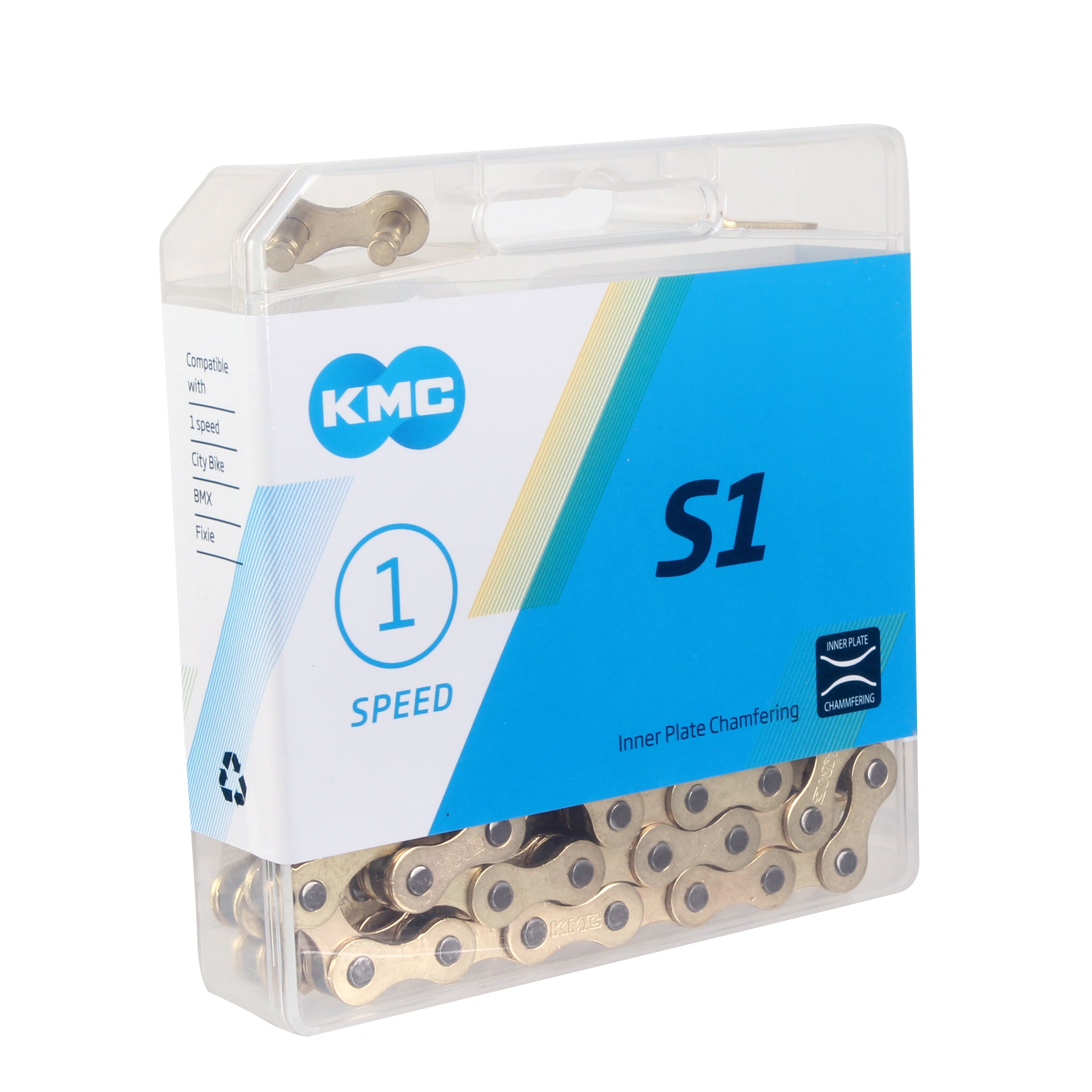 KMC S1 BMX Chain, Gold-0