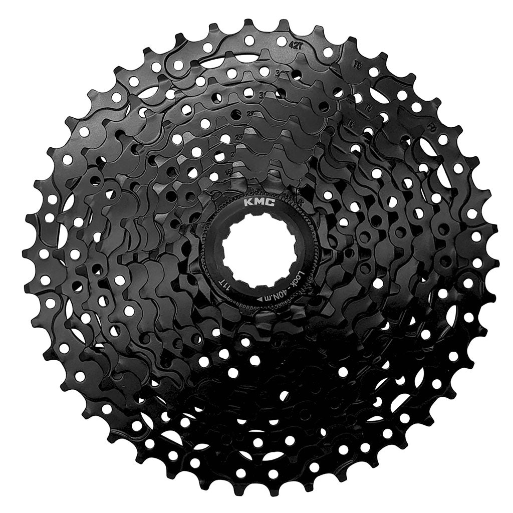 KMC 10sp Cassette, 11-42t - Black-0