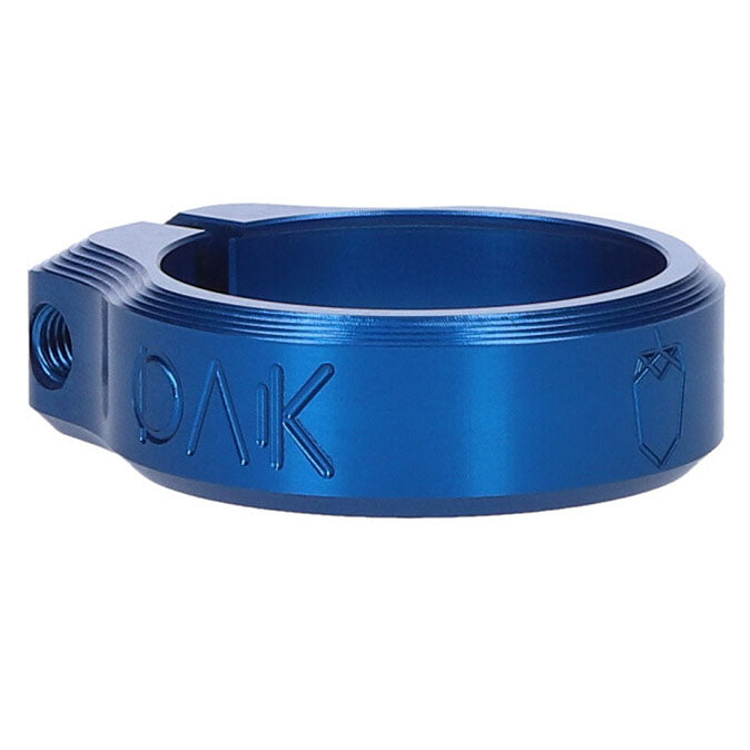 OAK Components Orbit Seatpost Clamp, 38.5mm, Blue-0