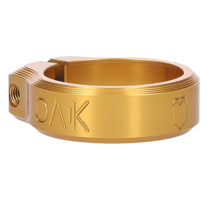 OAK Components Orbit Seatpost Clamp, 34.9mm, Gold-0