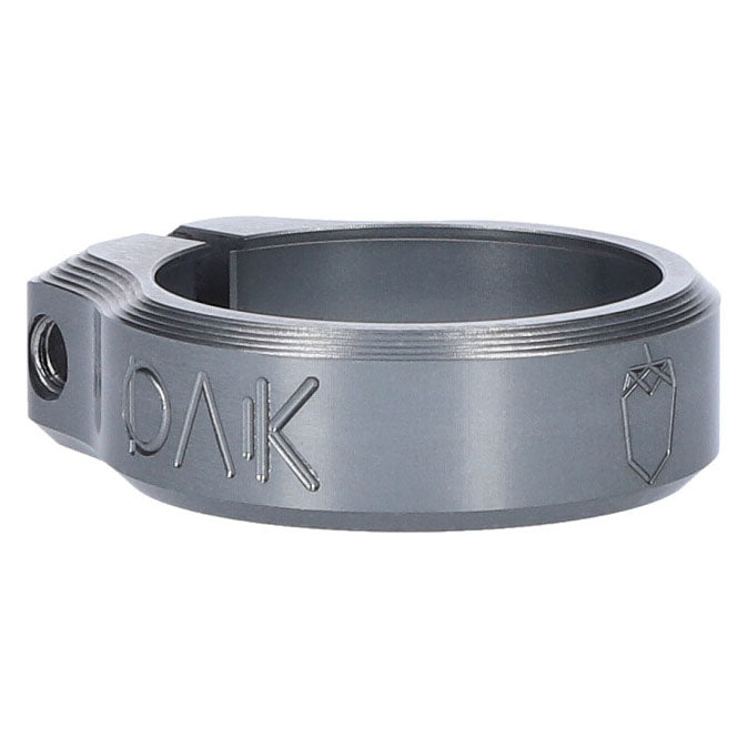 OAK Components Orbit Seatpost Clamp, 38.5mm, Lunar Gray-0