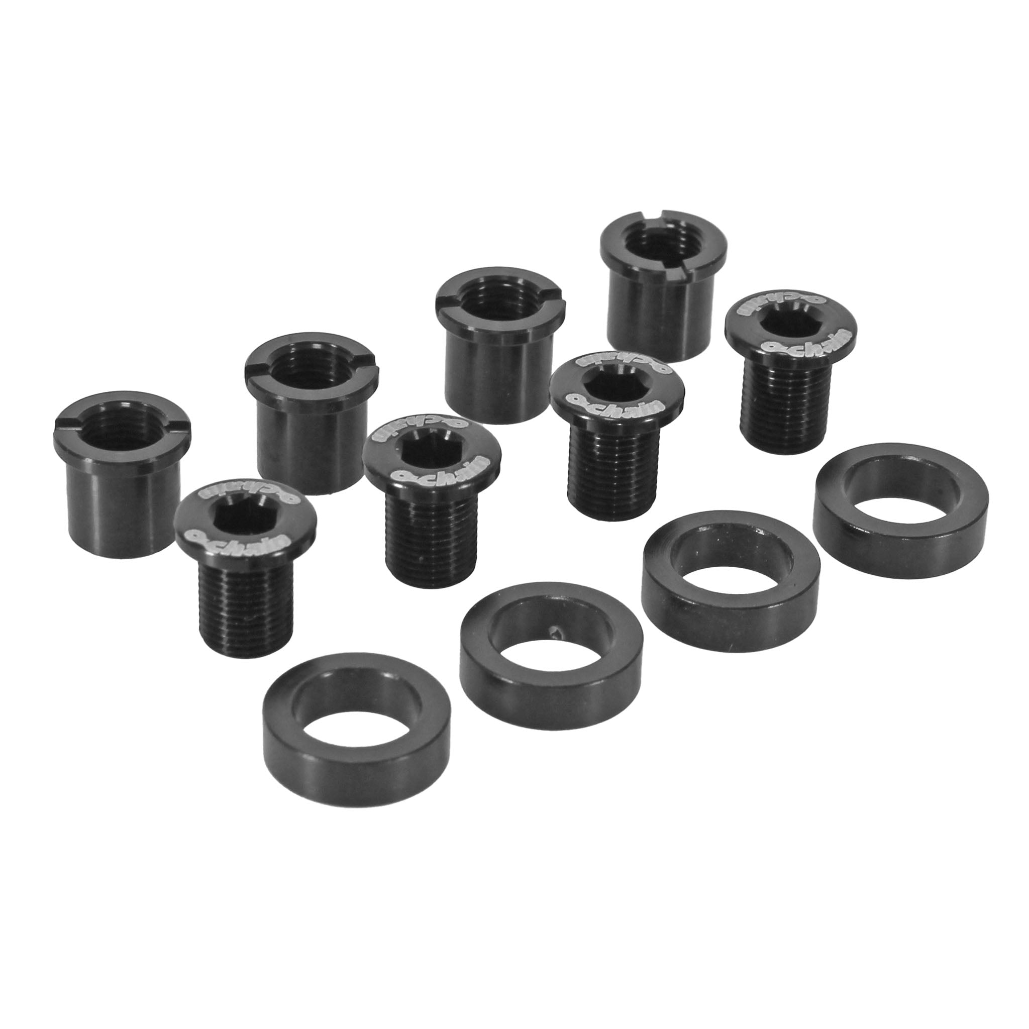 Ochain Chainring Bolts and Spacers, 3mm Offset-0