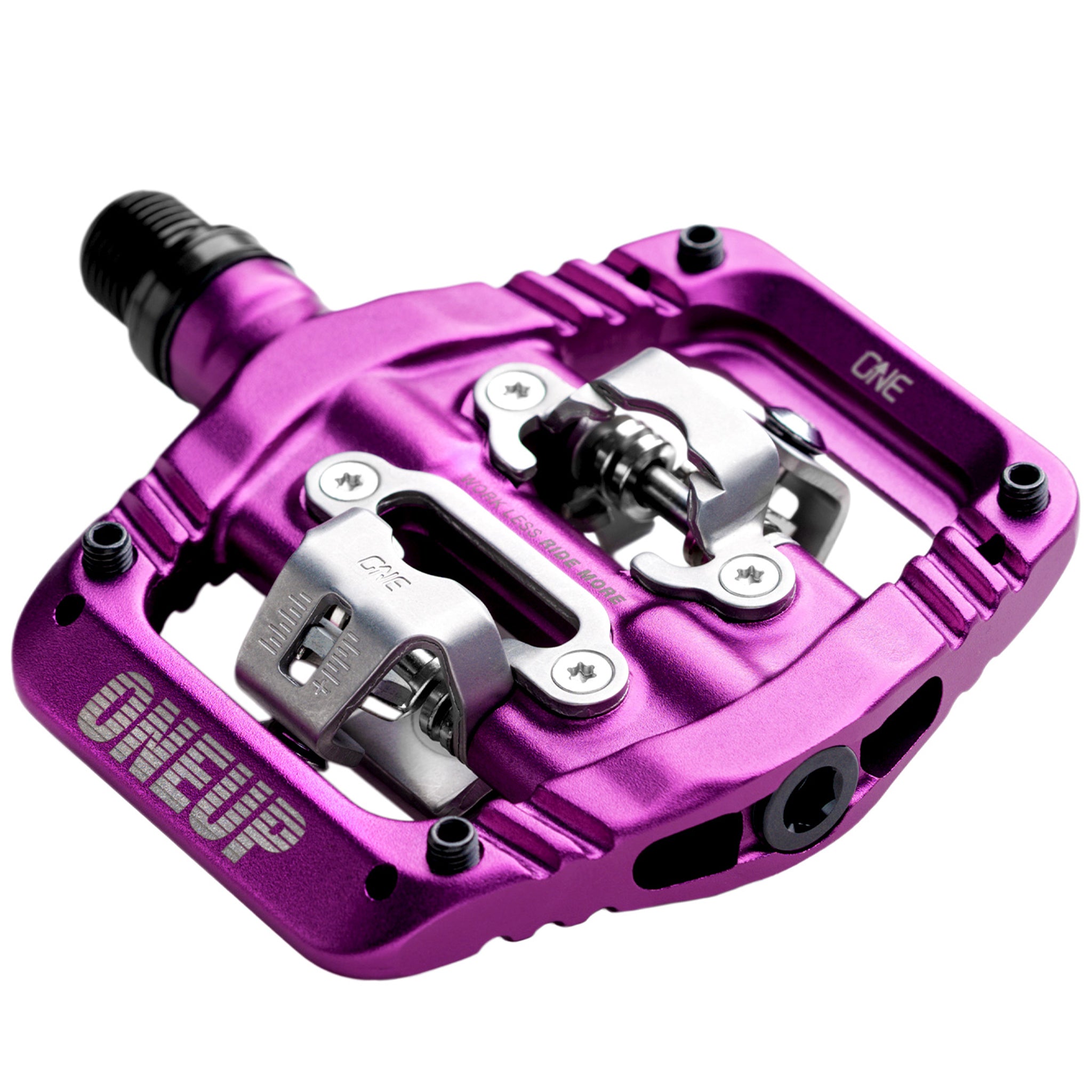 OneUp Components Clip Pedals, CrMo, Purple-0