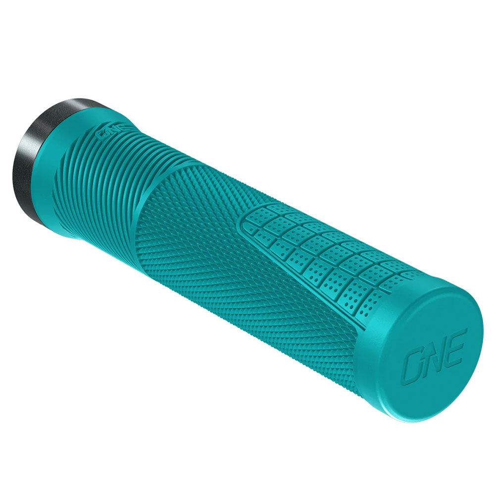 OneUp Components Thin Lock-On Grips, Turquoise-0