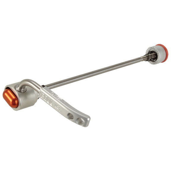 Paul Components Quick Release Skewer, 130/135mm, Silver w/Orange-0