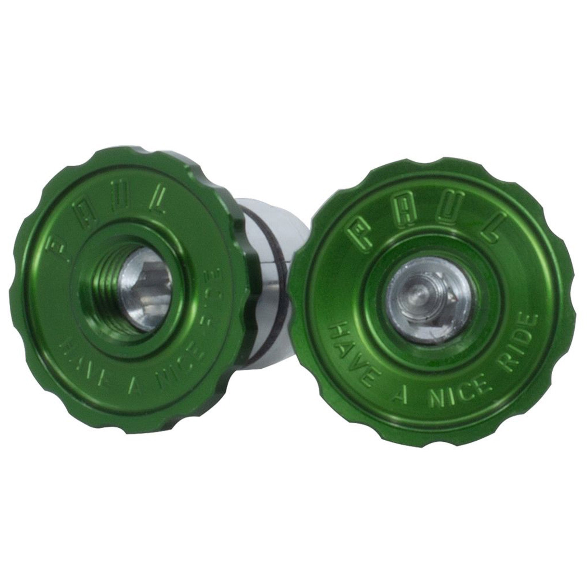 Paul Components Aluminum Bar End Plug, Green-0