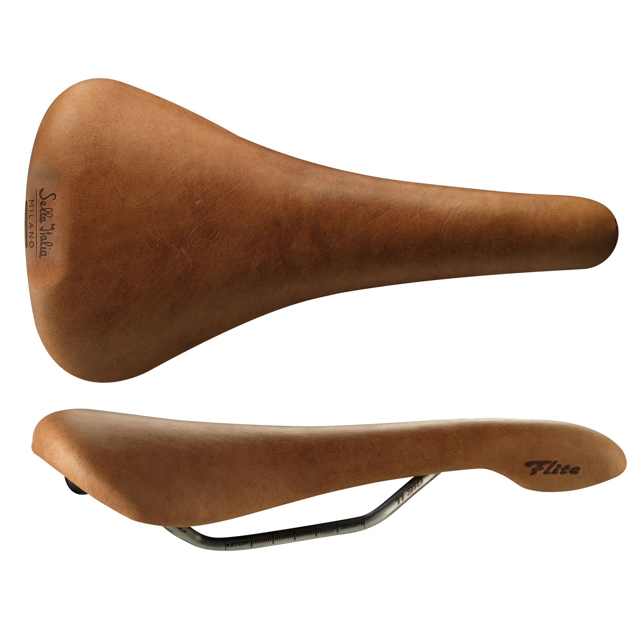 Selle Italia Flite Racer Saddle, L1, Ti316, Light Brown-0