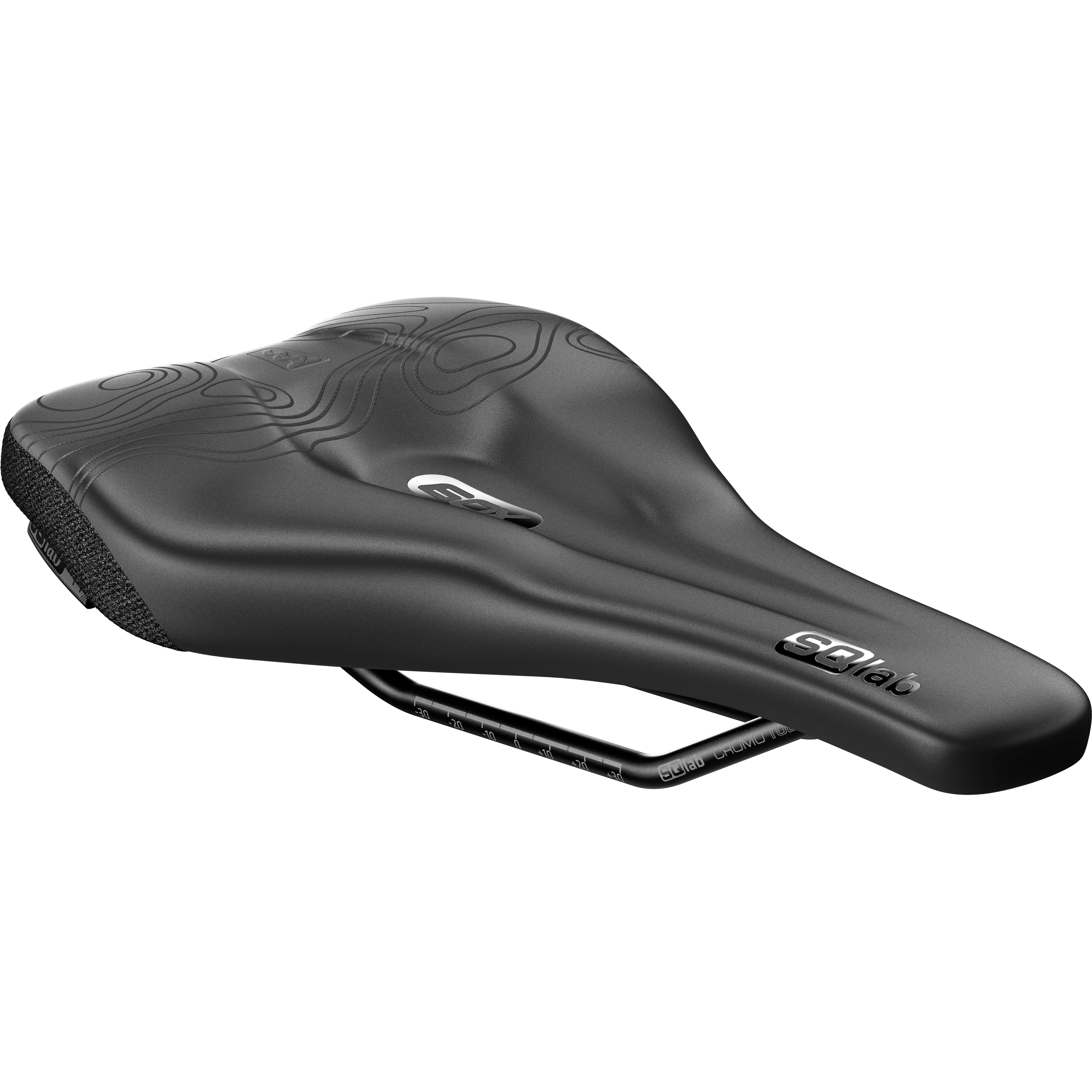 SQlab 60X Ergowave Active S-tube Rail 140* Saddle, Black-0